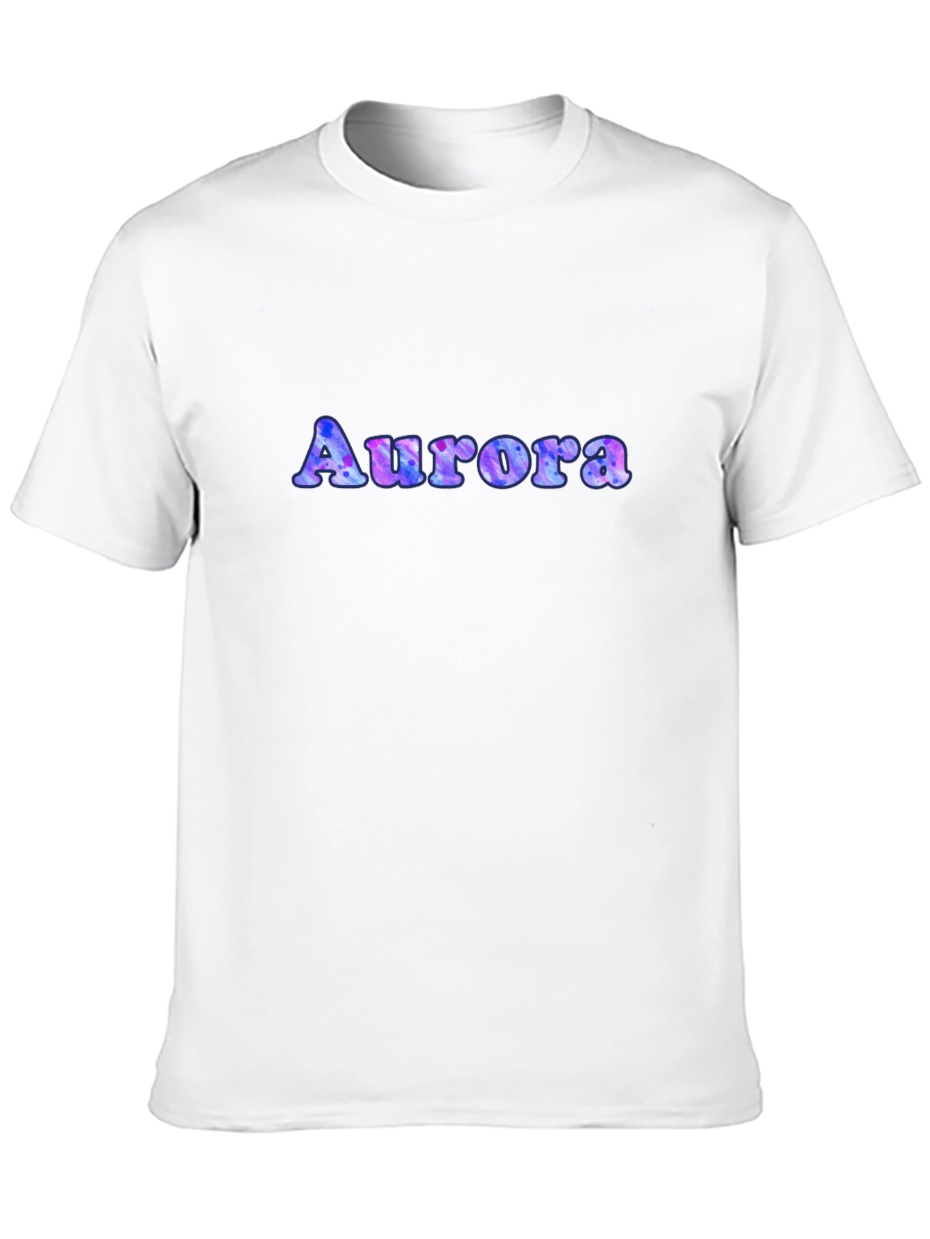 Aurora Tie-Dye Print T-Shirt - Mens Black Tee
