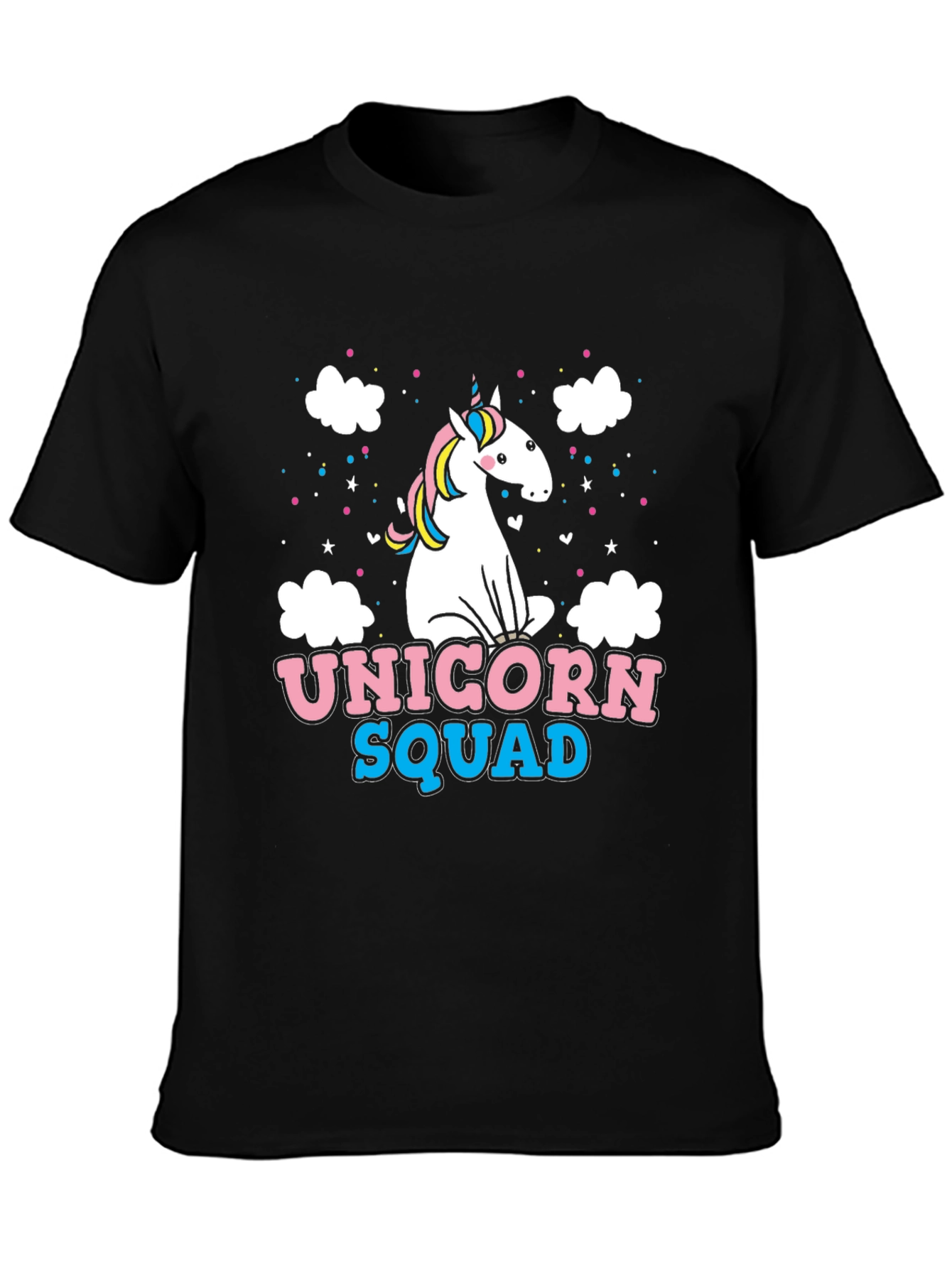 Unicorn Squad Black Graphic Tee