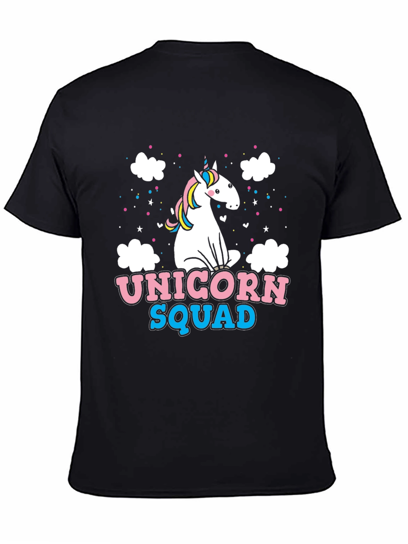 Unicorn Squad Black Graphic Tee