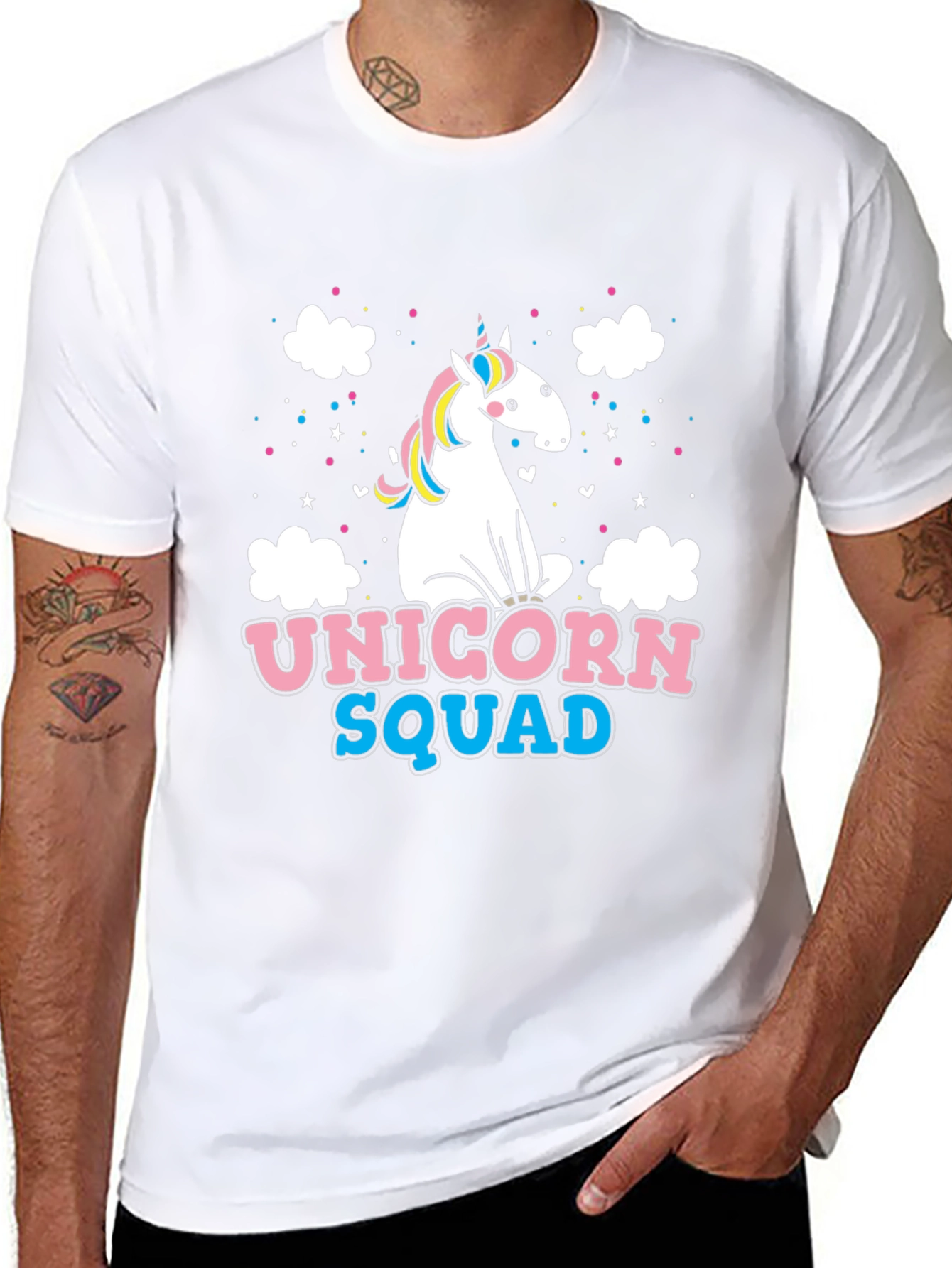 Unicorn Squad Black Graphic Tee
