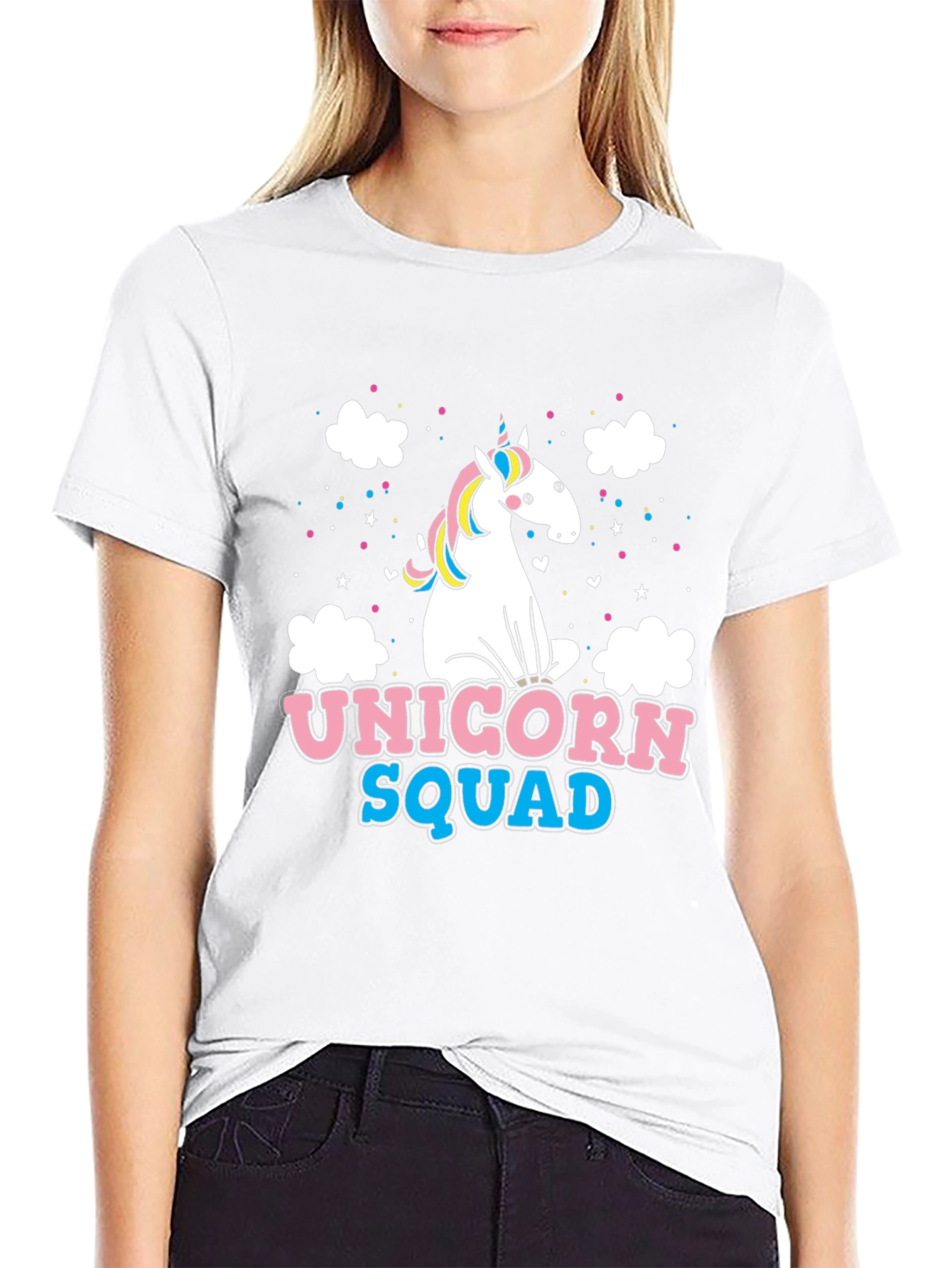 Unicorn Squad Black Graphic Tee