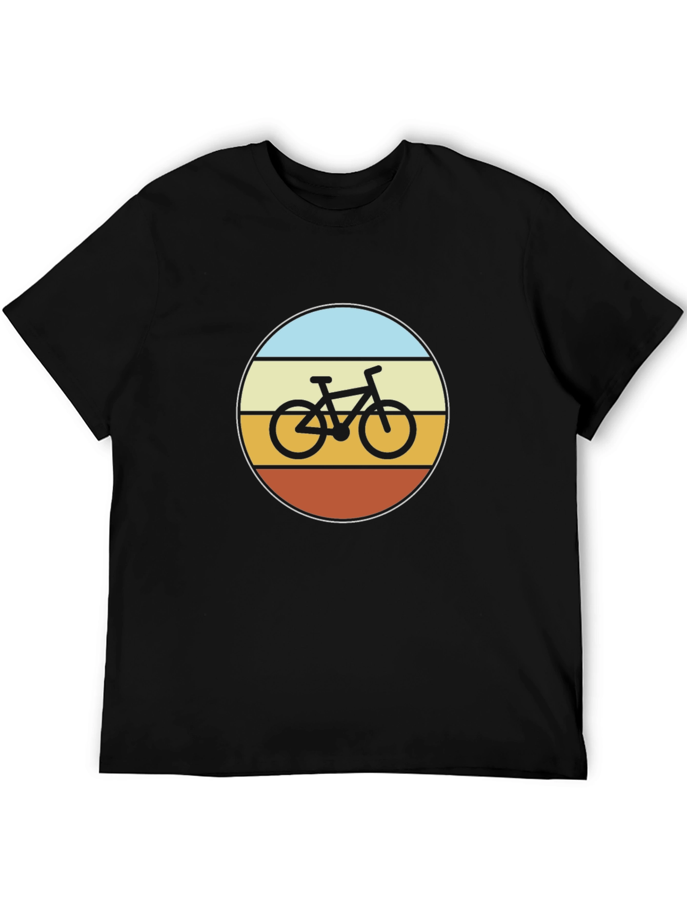 Retro Bike Graphic Tee - Black