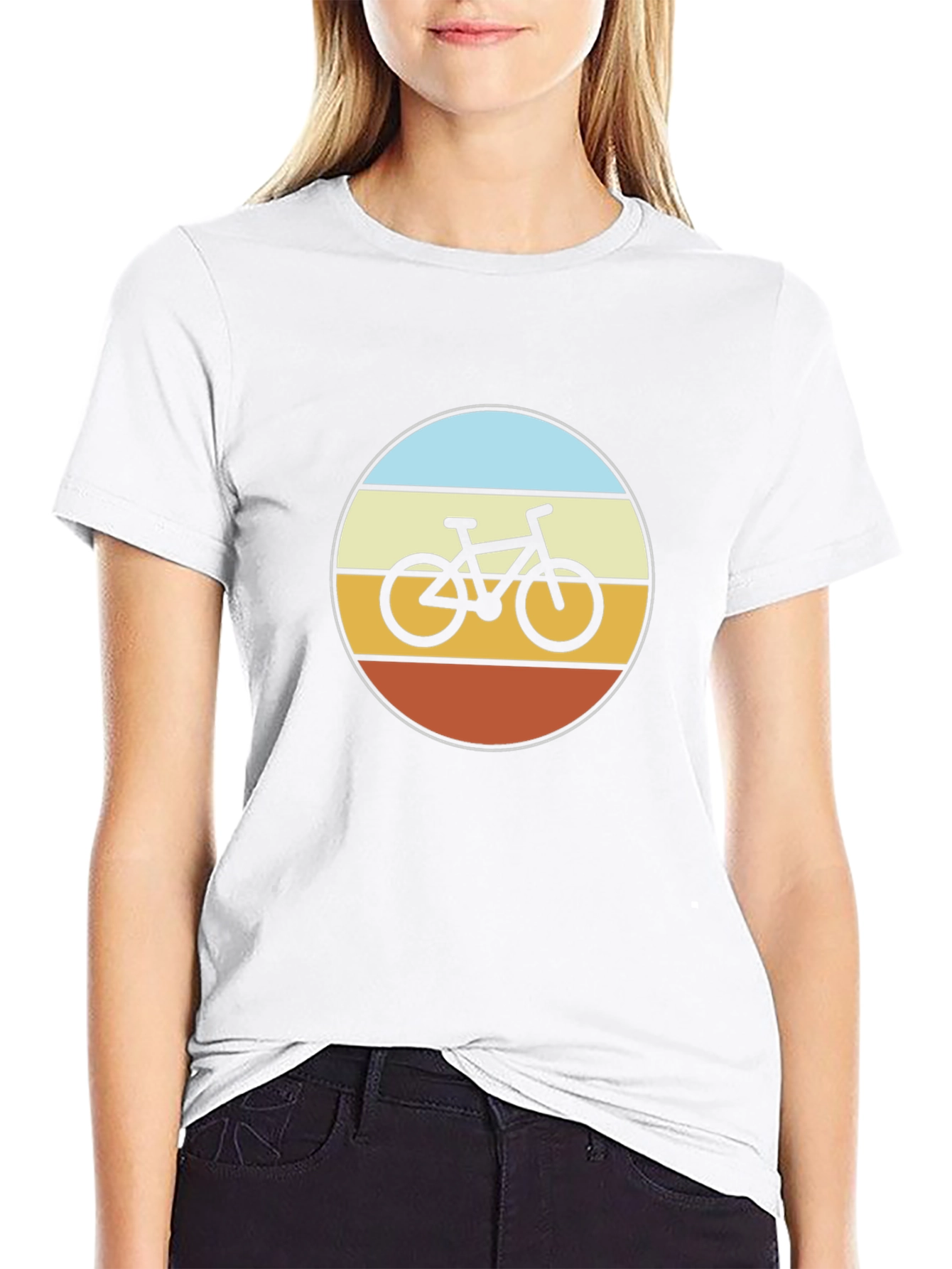 Retro Bike Graphic Tee - Black