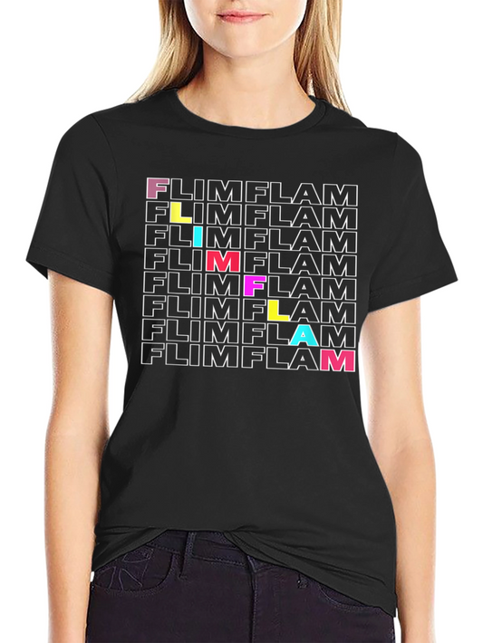 Flim Flam Graphic T-Shirt - Trendy Design Soft Cotton Blend