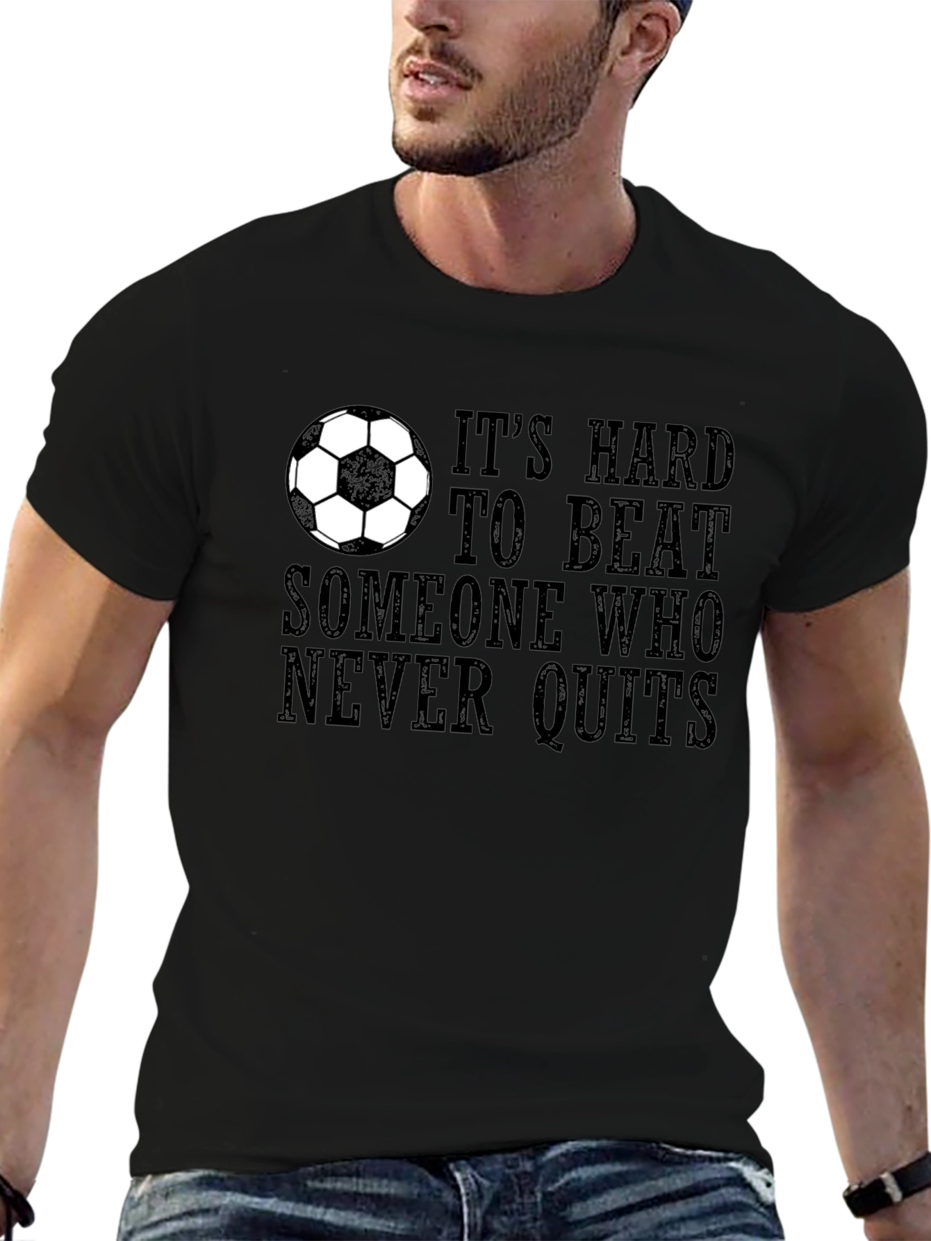 Its Hard to Beat T-Shirt - Soccer Motivation