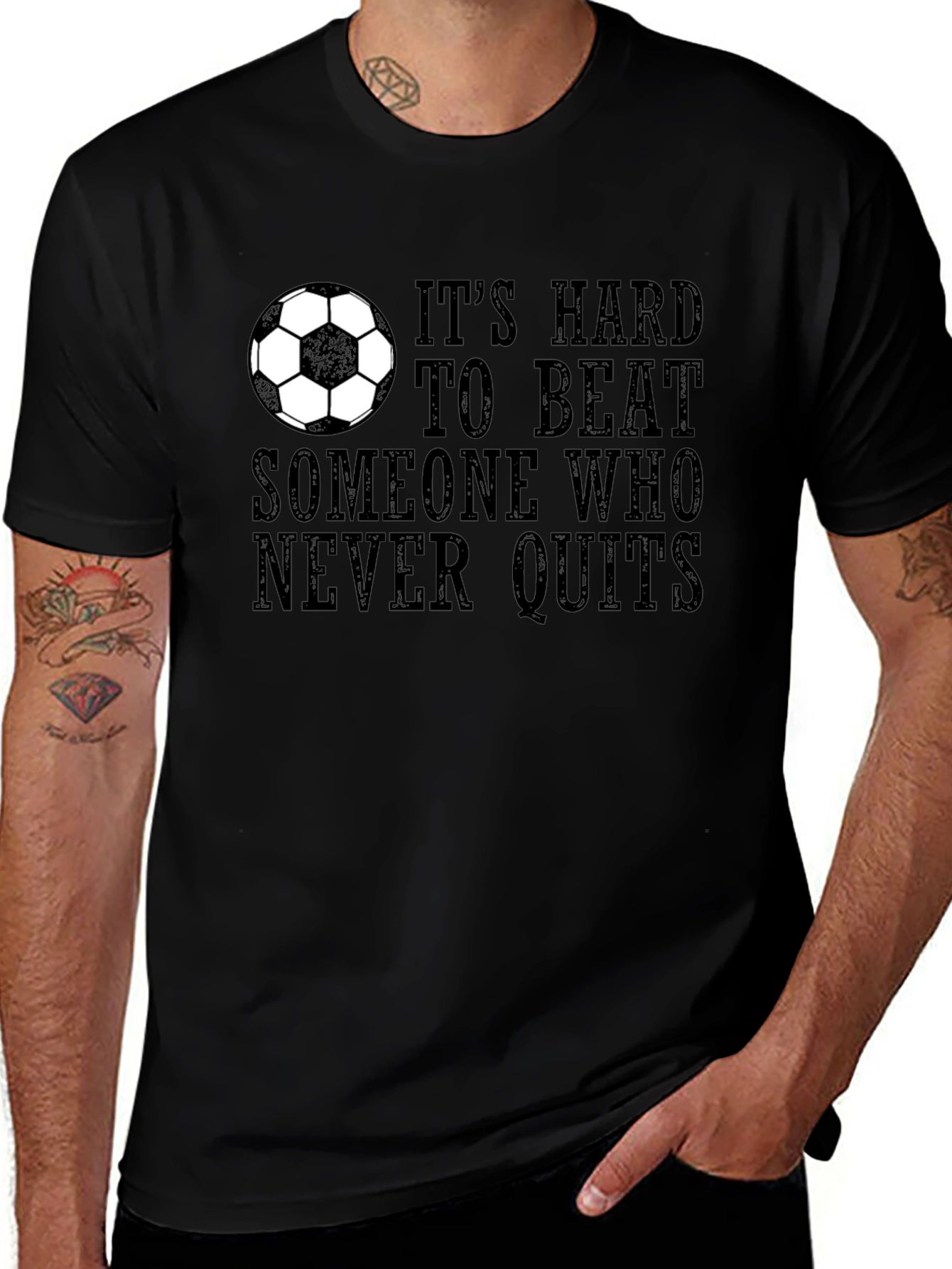 Its Hard to Beat T-Shirt - Soccer Motivation