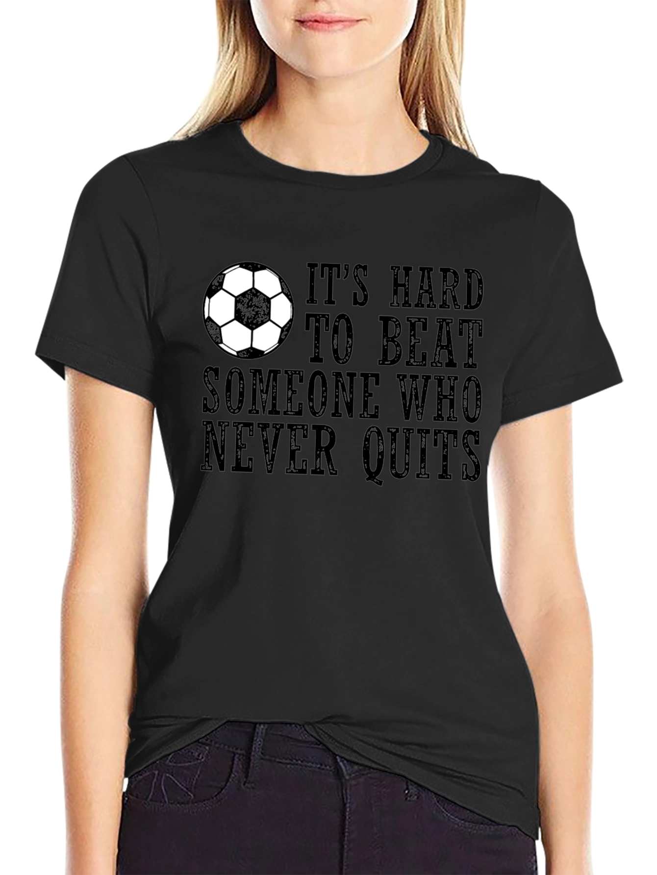Its Hard to Beat T-Shirt - Soccer Motivation