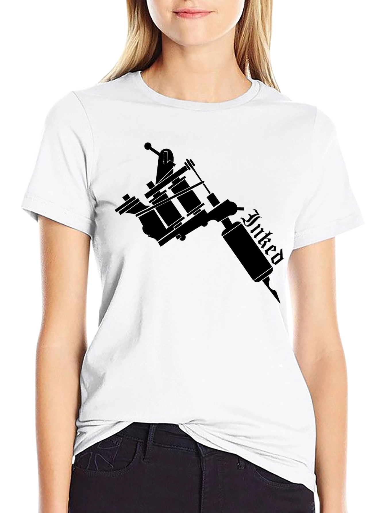 Inked Tattoo Machine Black T-Shirt