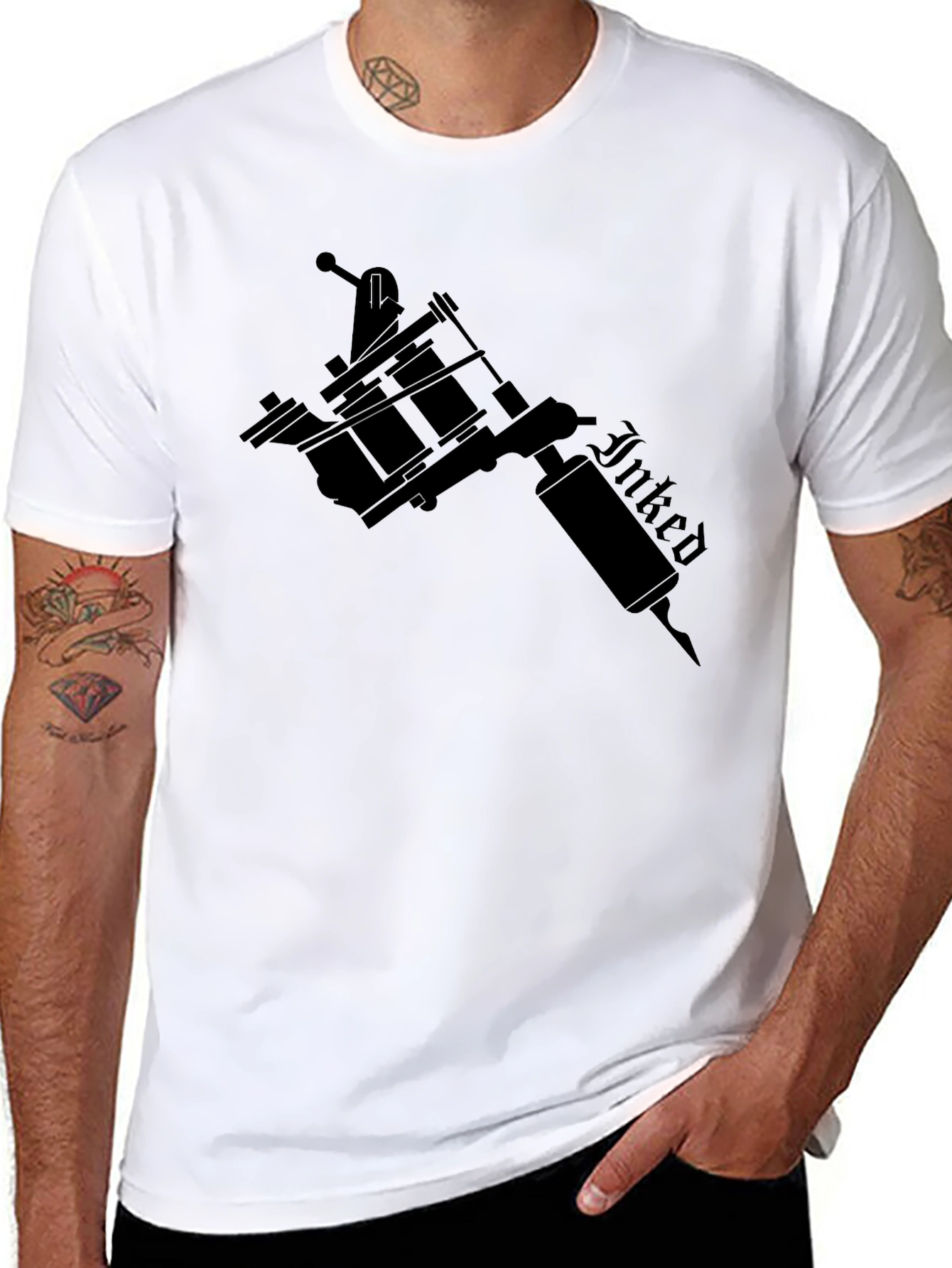 Inked Tattoo Machine Black T-Shirt