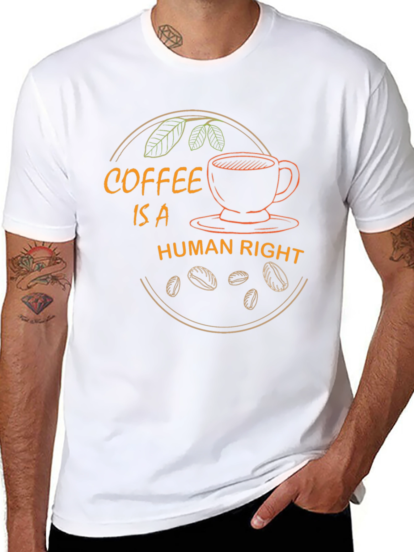 Coffee Is A Human Right Graphic T-Shirt