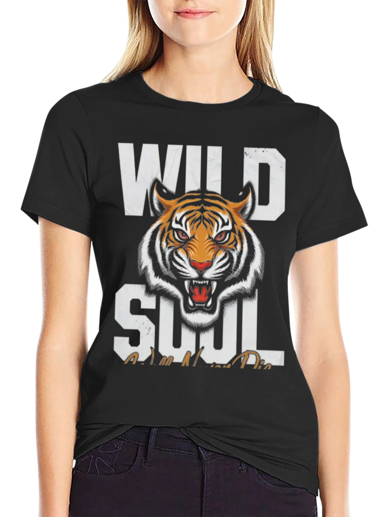 Wild Soul Tiger Graphic T-Shirt - Bold Animal Print