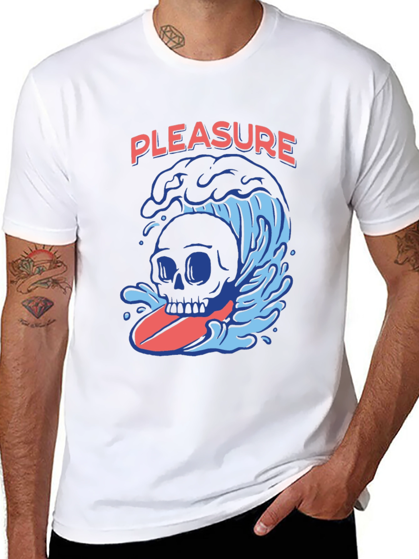 Skull Surfing Graphic Tee