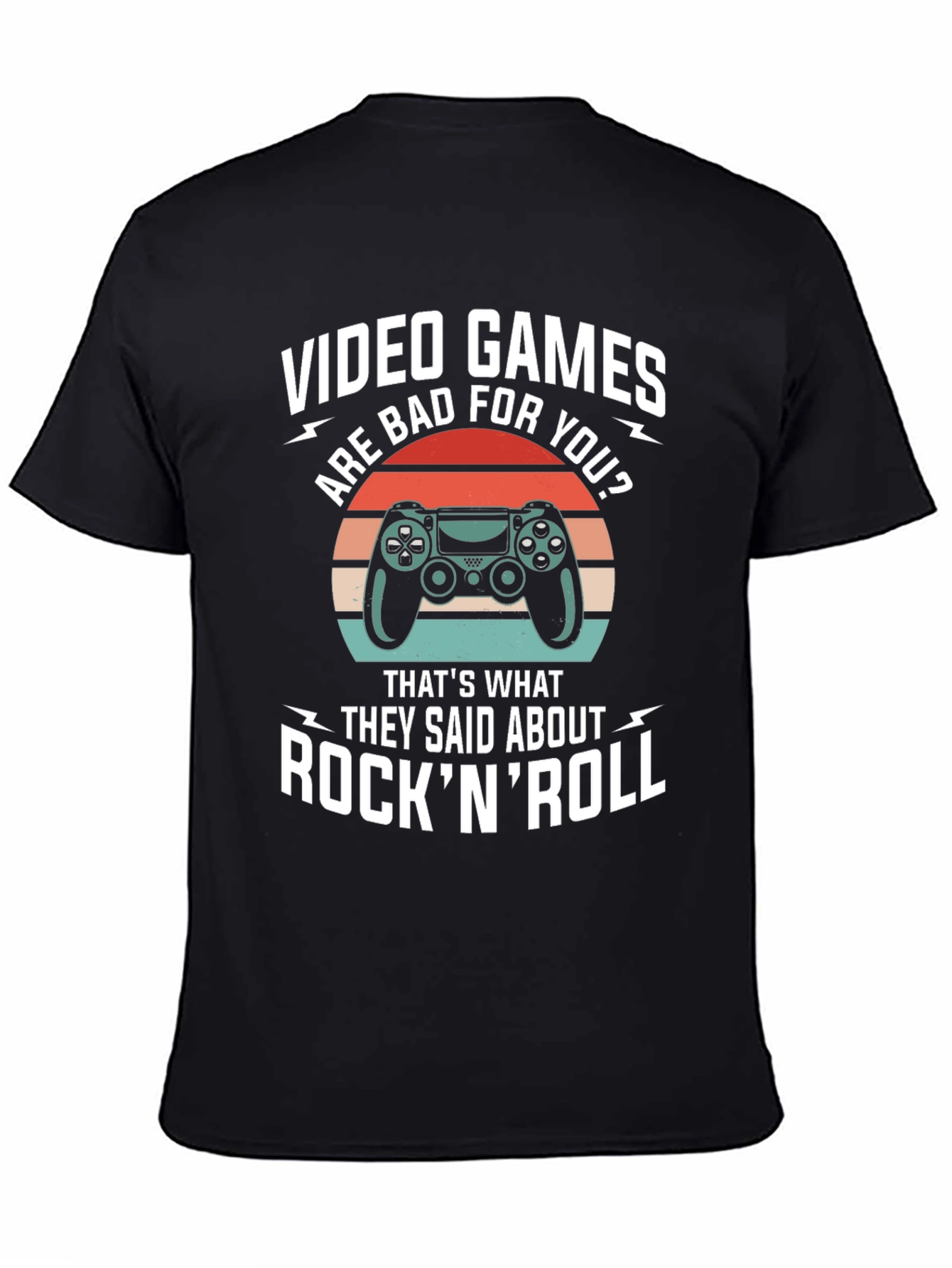 Video Games Rock N Roll T-Shirt