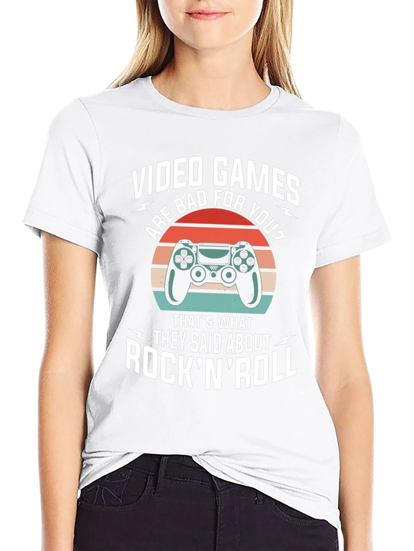 Video Games Rock N Roll T-Shirt