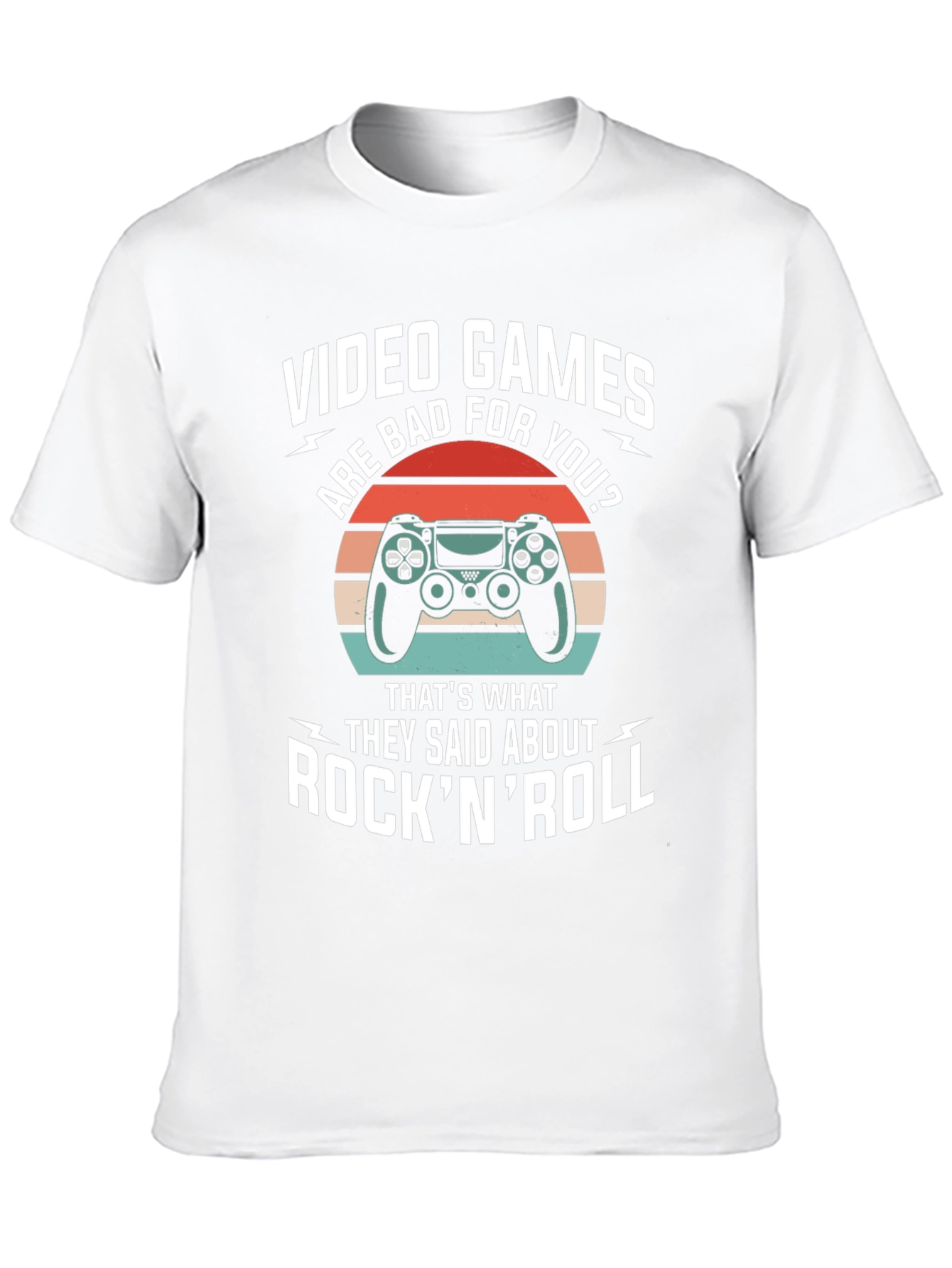 Video Games Rock N Roll T-Shirt