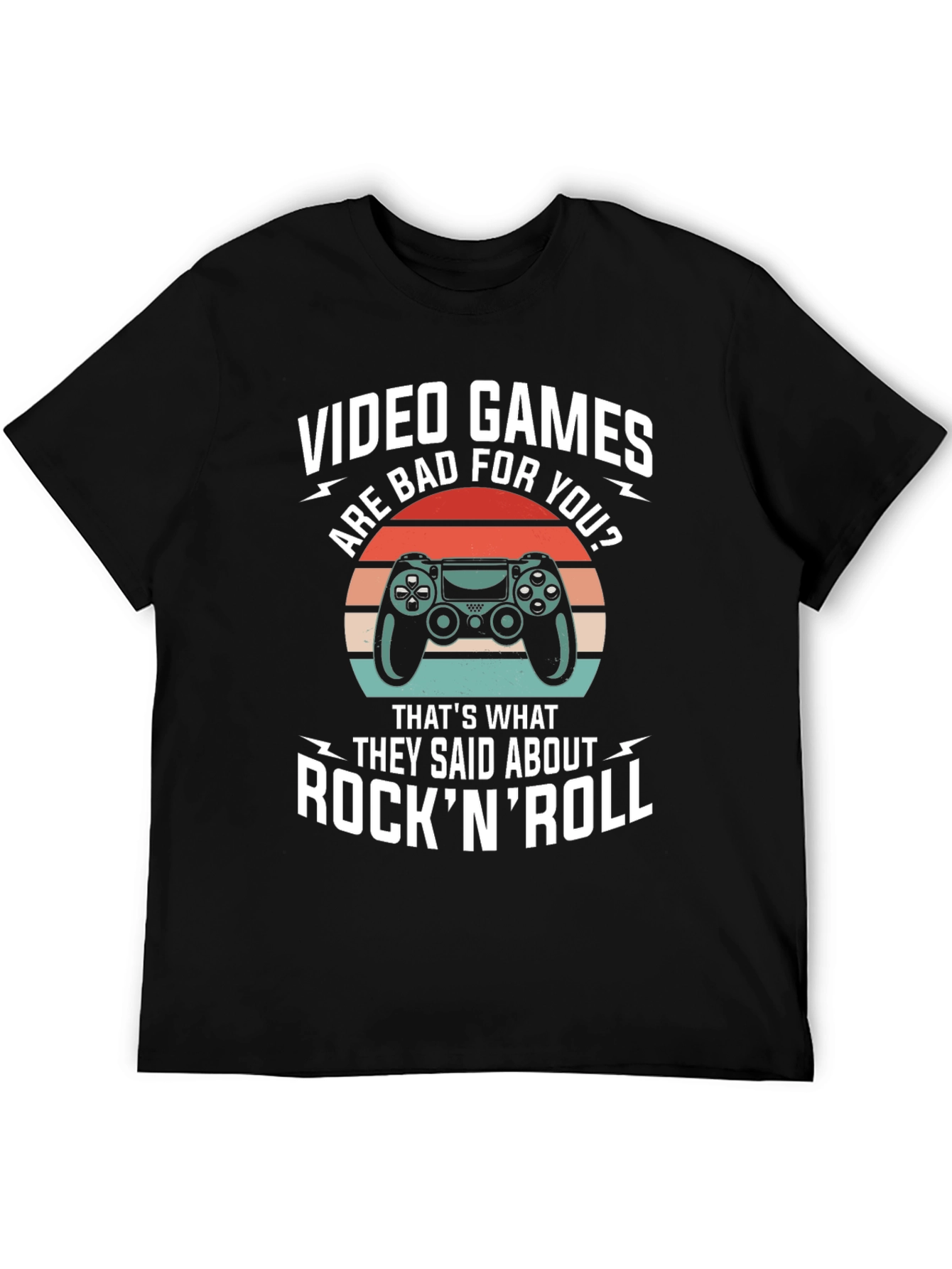 Video Games Rock N Roll T-Shirt