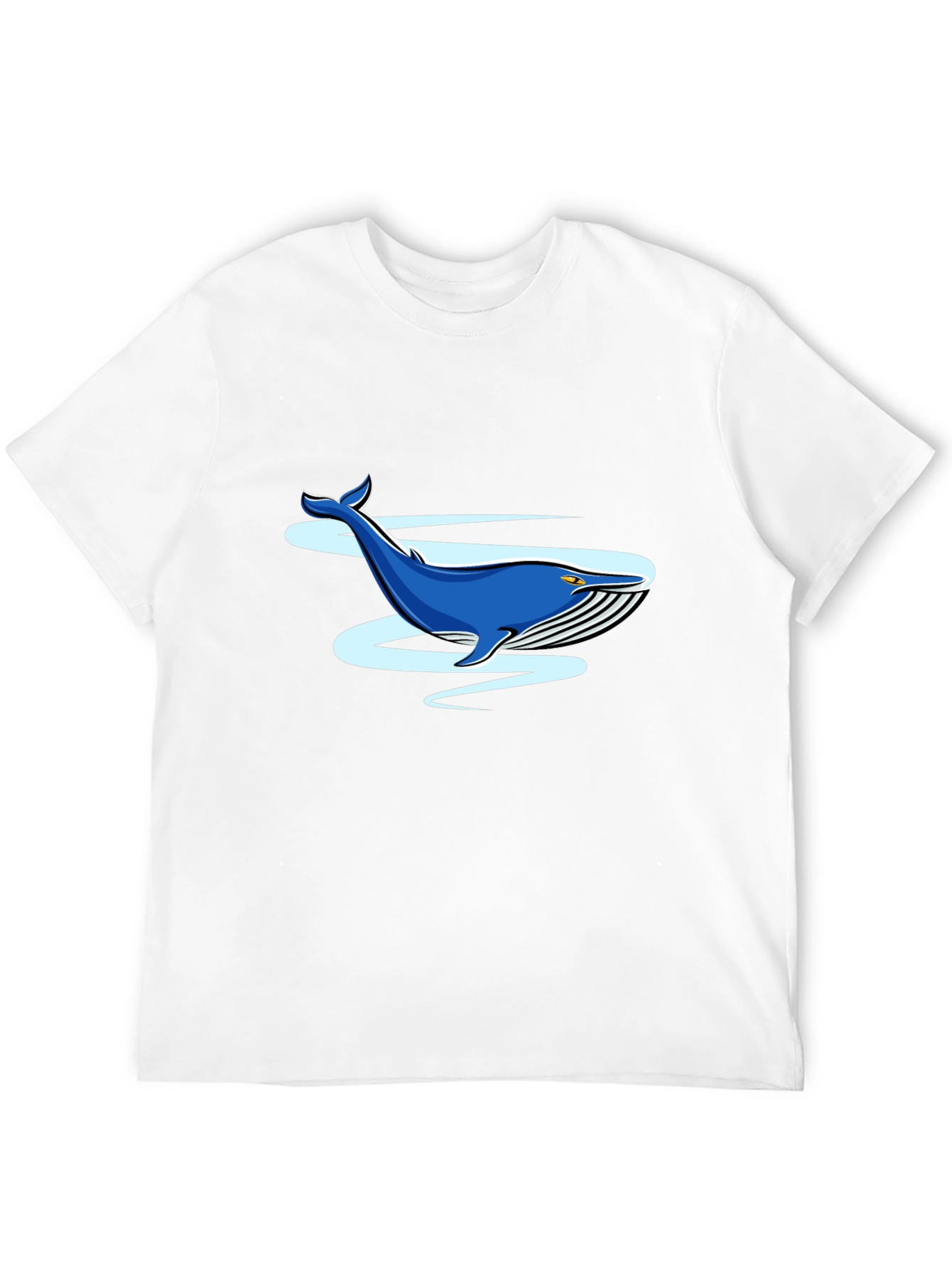 Whale Graphic Black T-Shirt - Casual Comfort