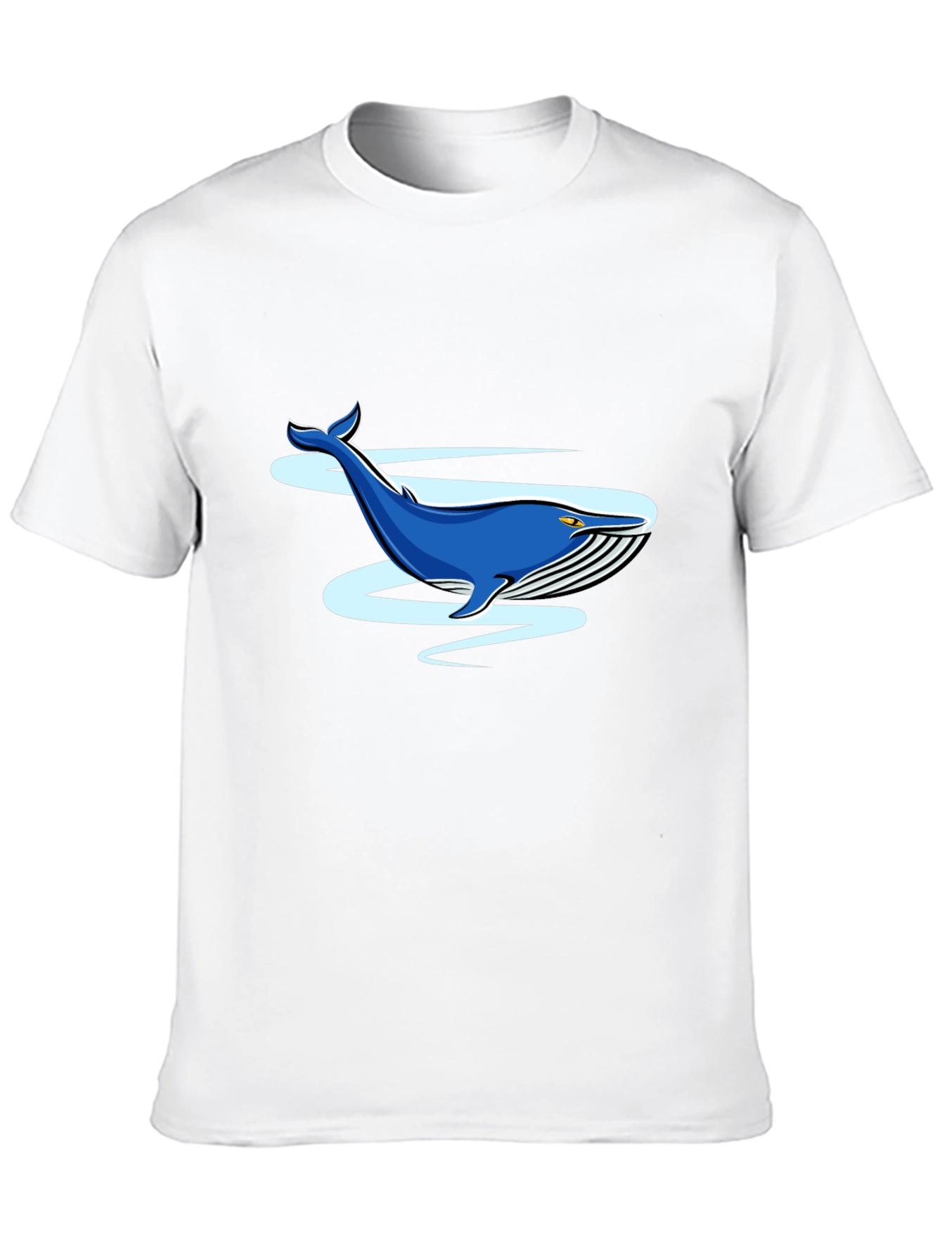 Whale Graphic Black T-Shirt - Casual Comfort