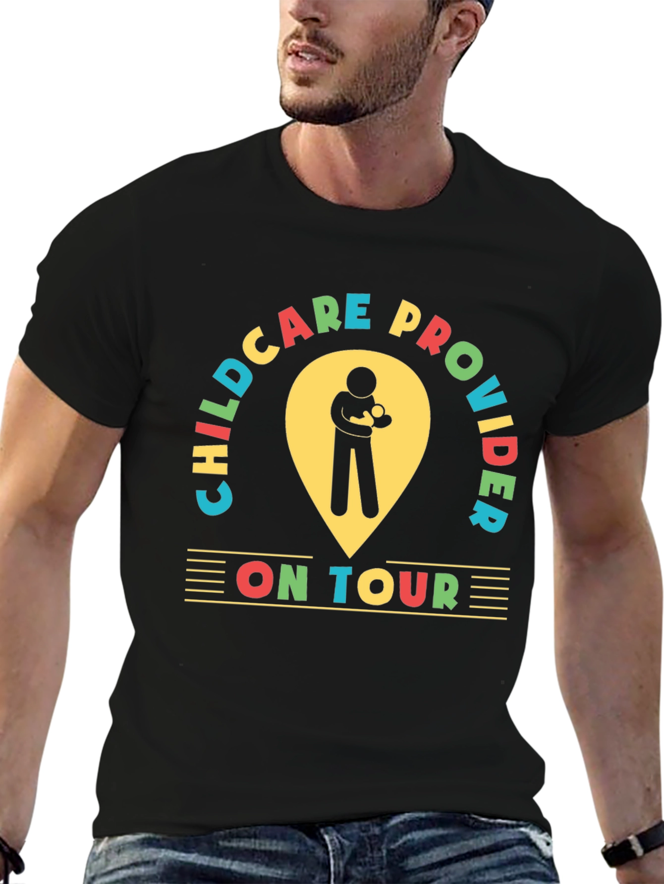 Childcare Provider On Tour Graphic Tee