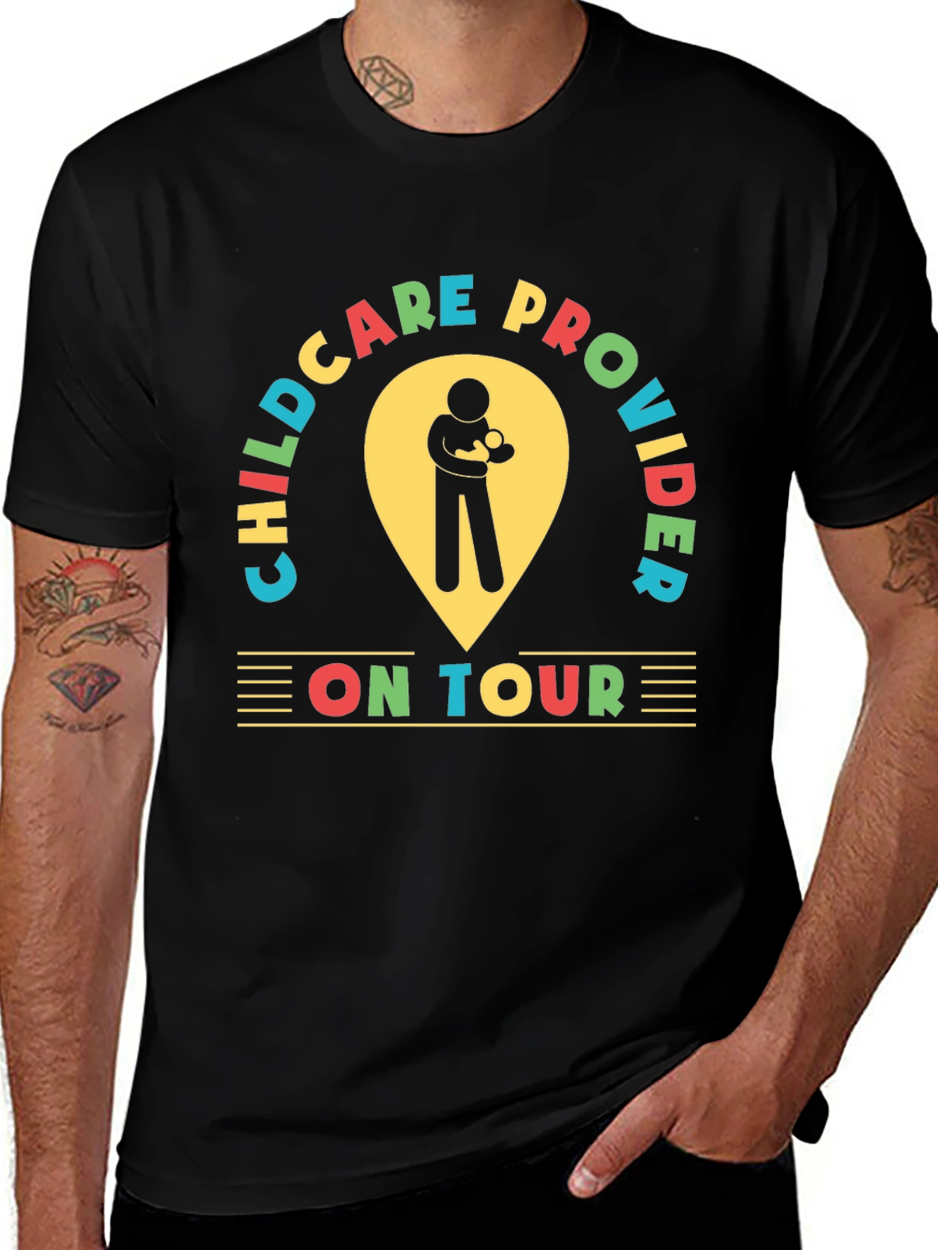 Childcare Provider On Tour Graphic Tee