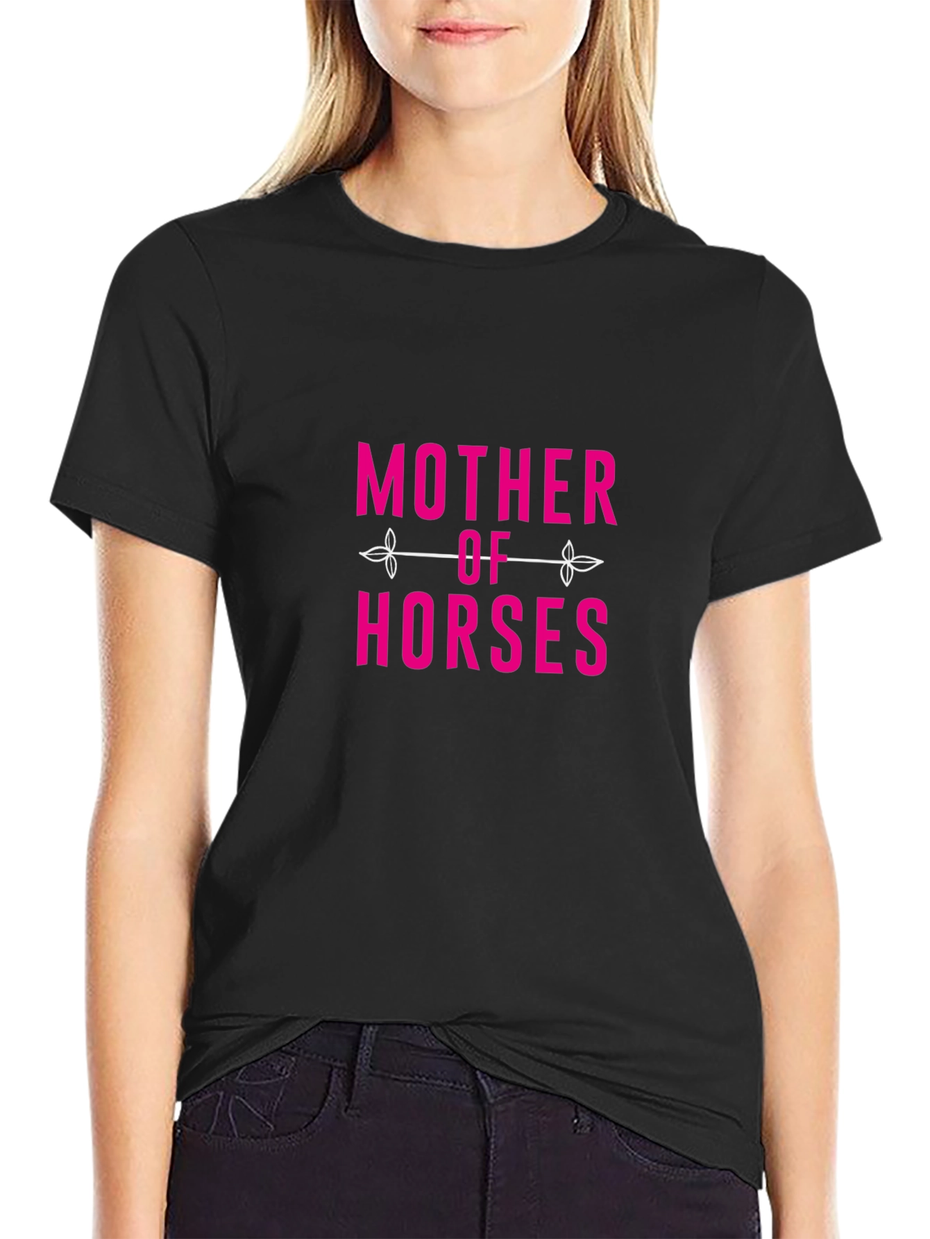 Mother of Horses Black T-Shirt