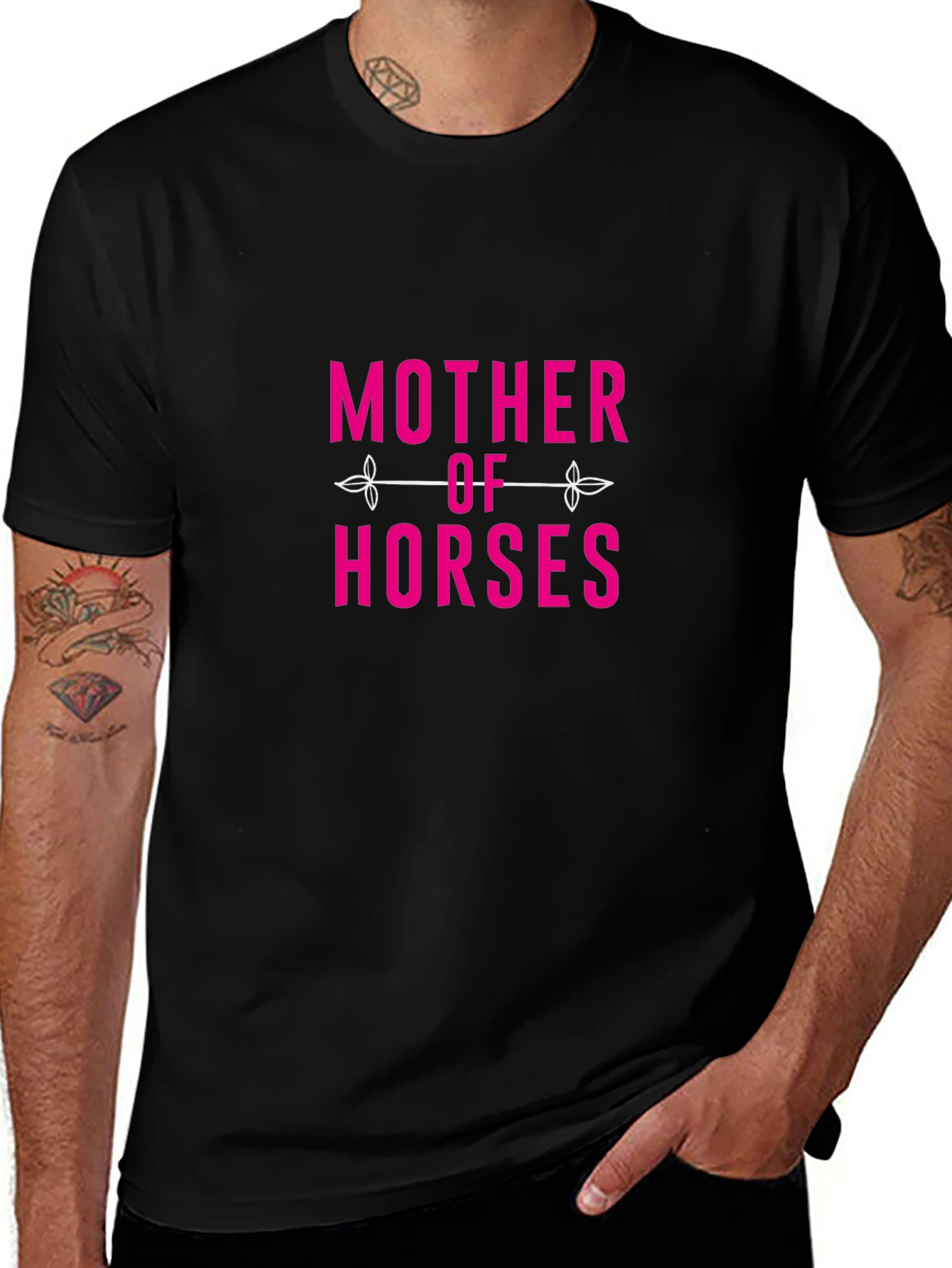 Mother of Horses Black T-Shirt