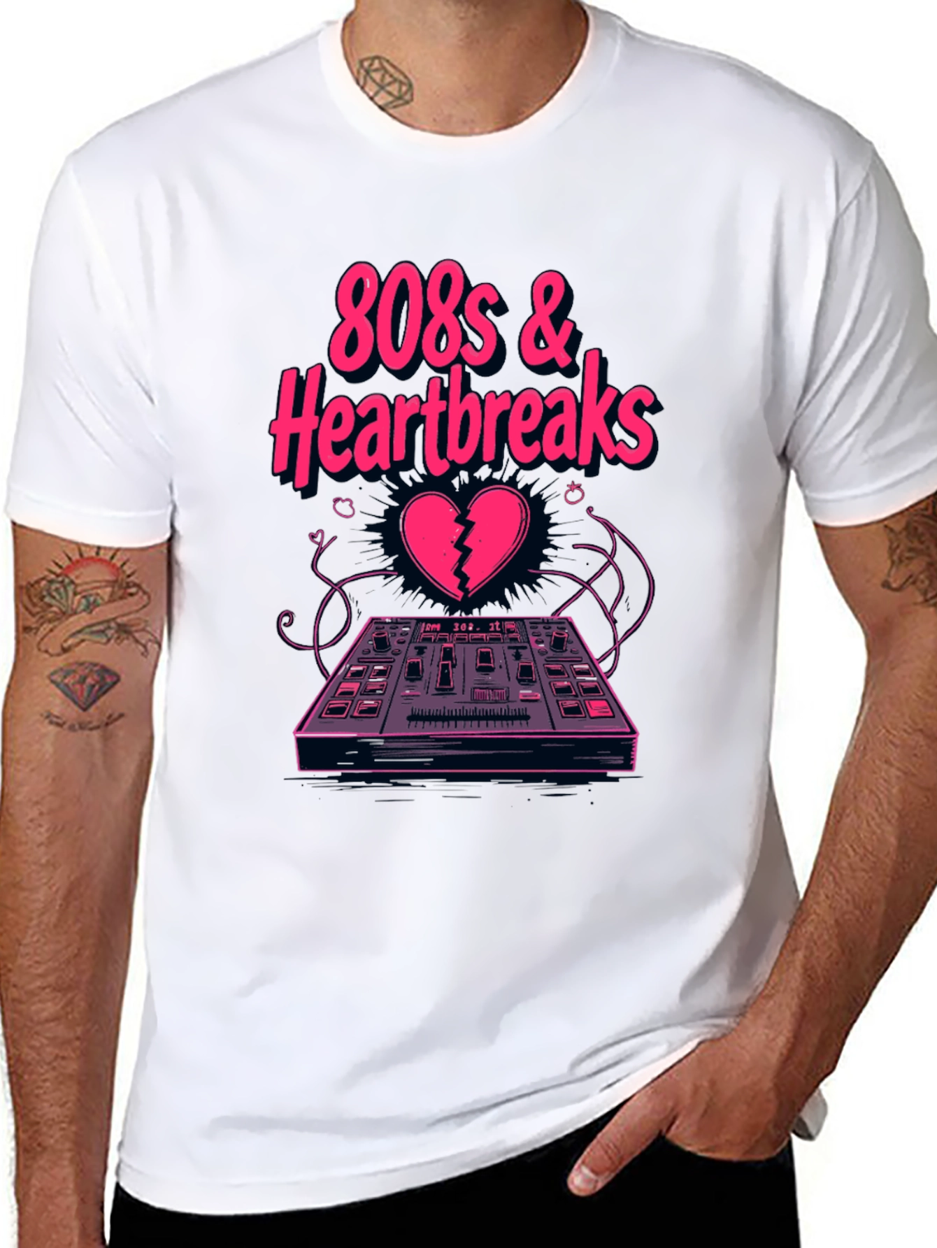 808s & Heartbreaks Black Graphic Tee
