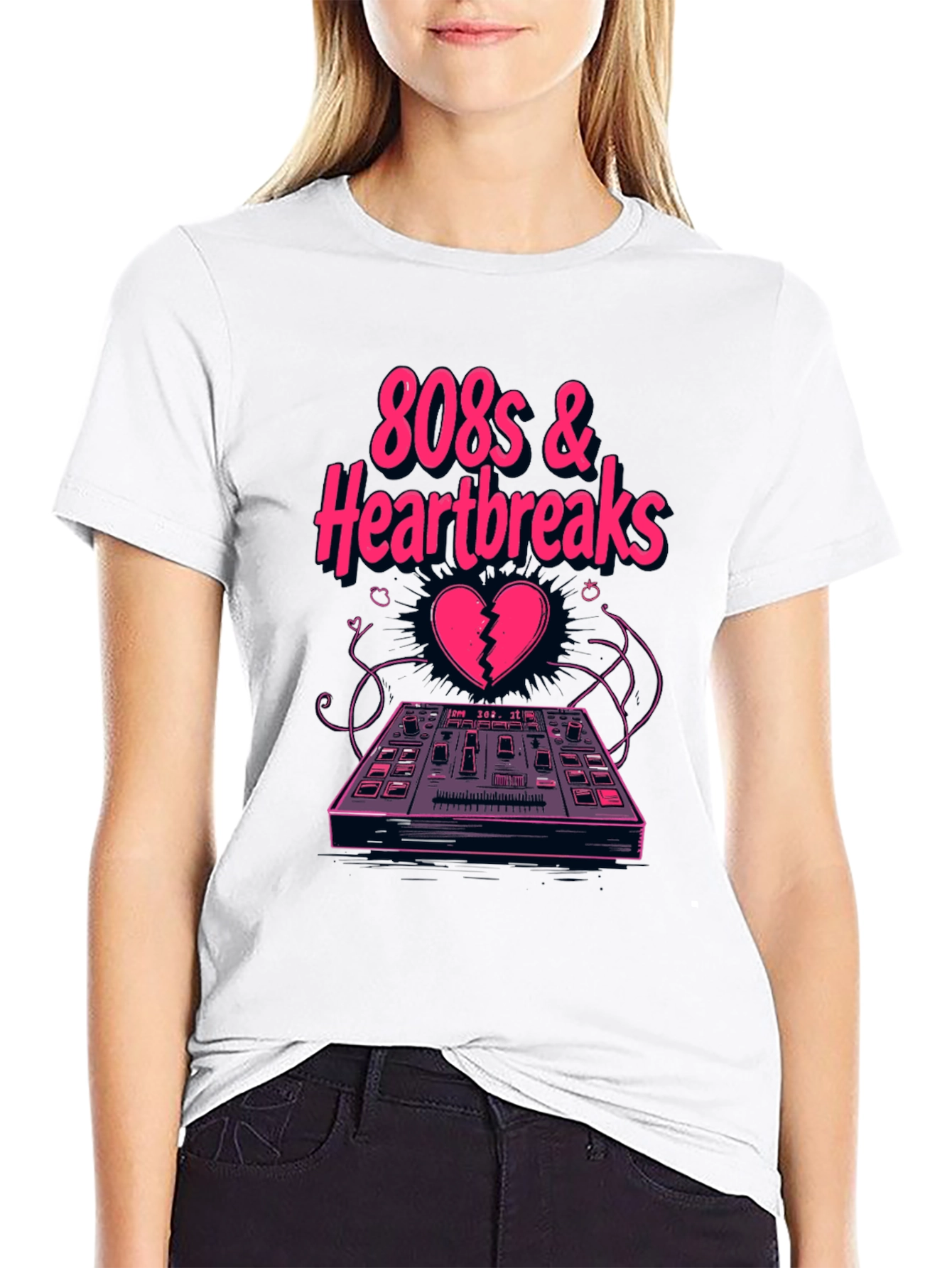 808s & Heartbreaks Black Graphic Tee