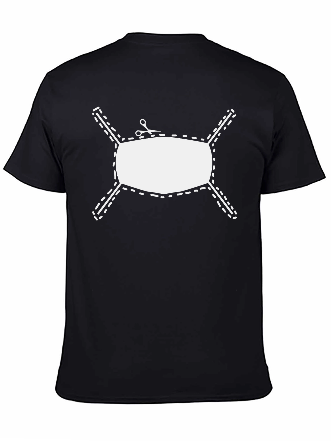 Humorous Anti-Mask T-Shirt - Cut the Mask!