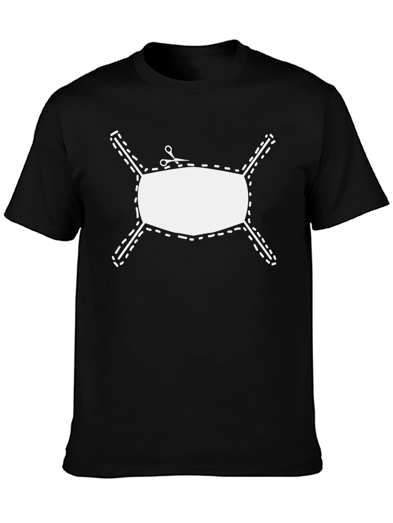 Humorous Anti-Mask T-Shirt - Cut the Mask!