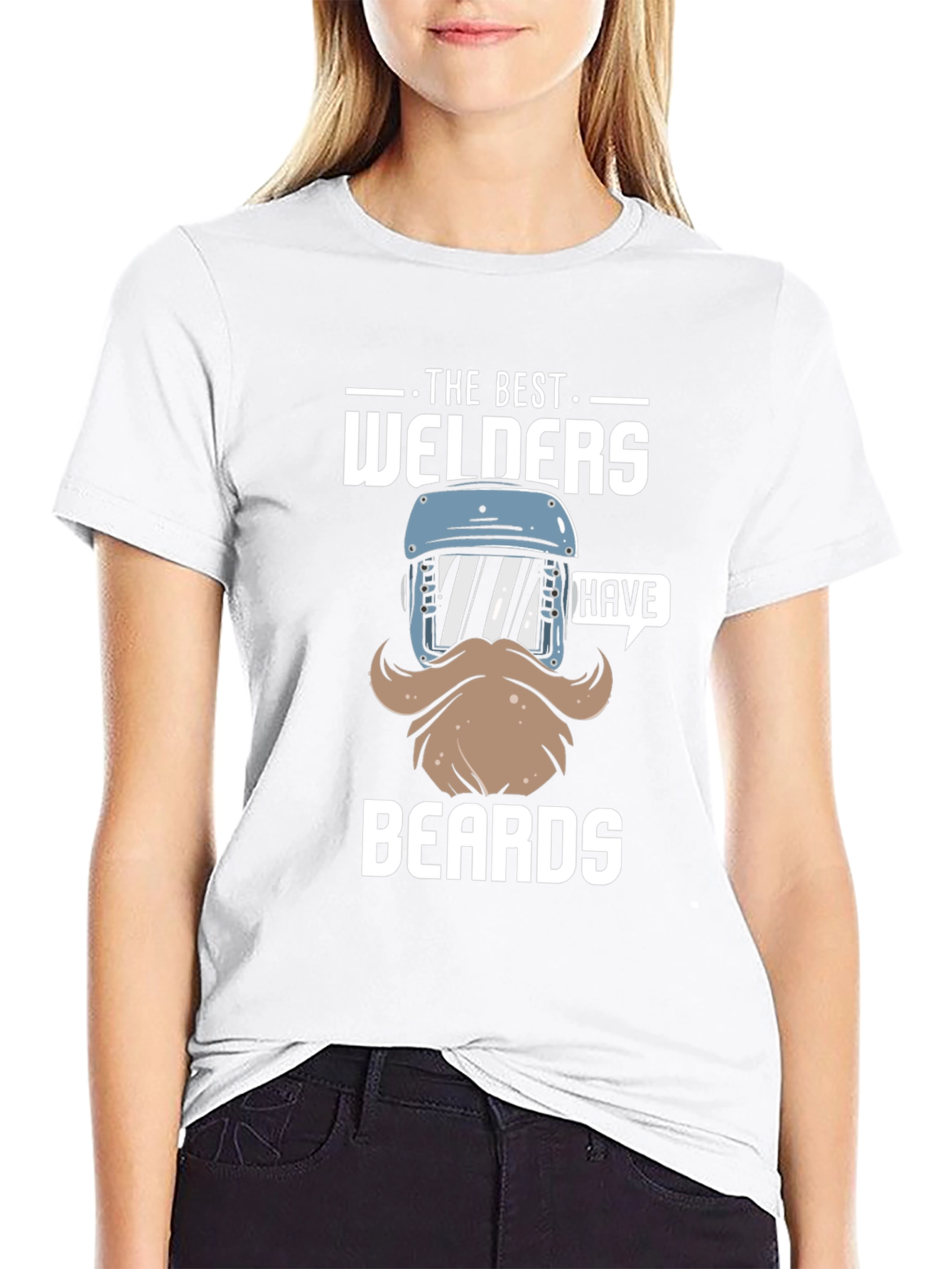 Best Welders Have Beards T-Shirt - Black Cotton Tee