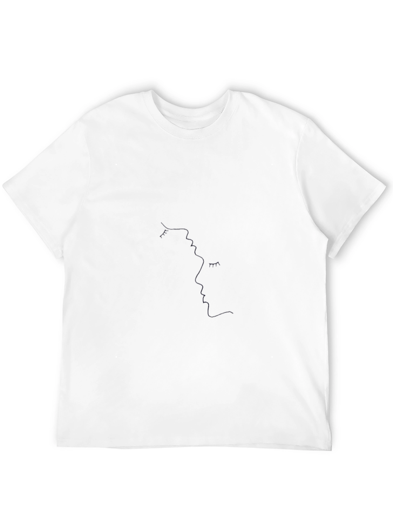 Mens Solid Black Casual T-Shirt