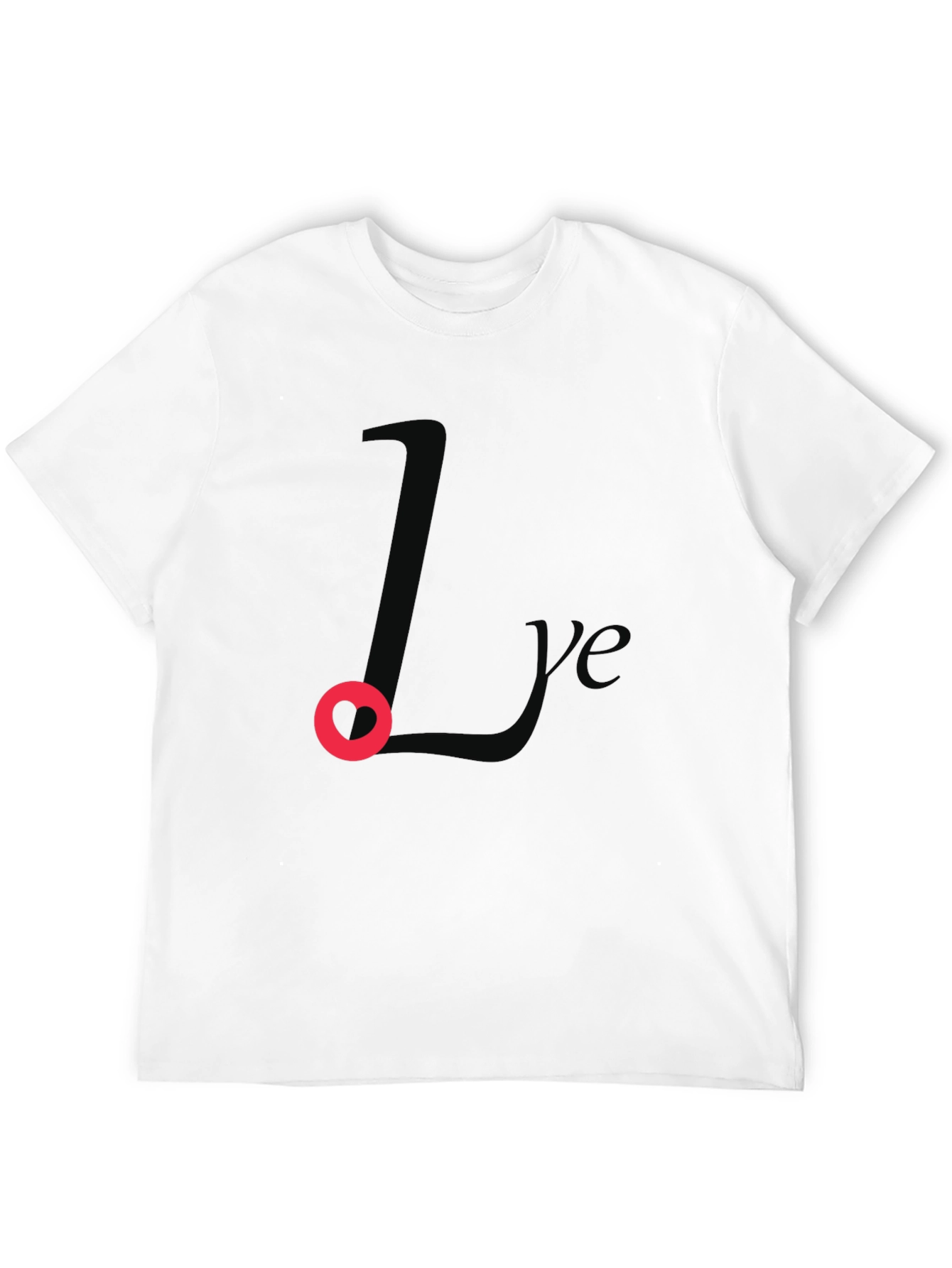 Stylish Black Love L Graphic Tee - Mens Fashion