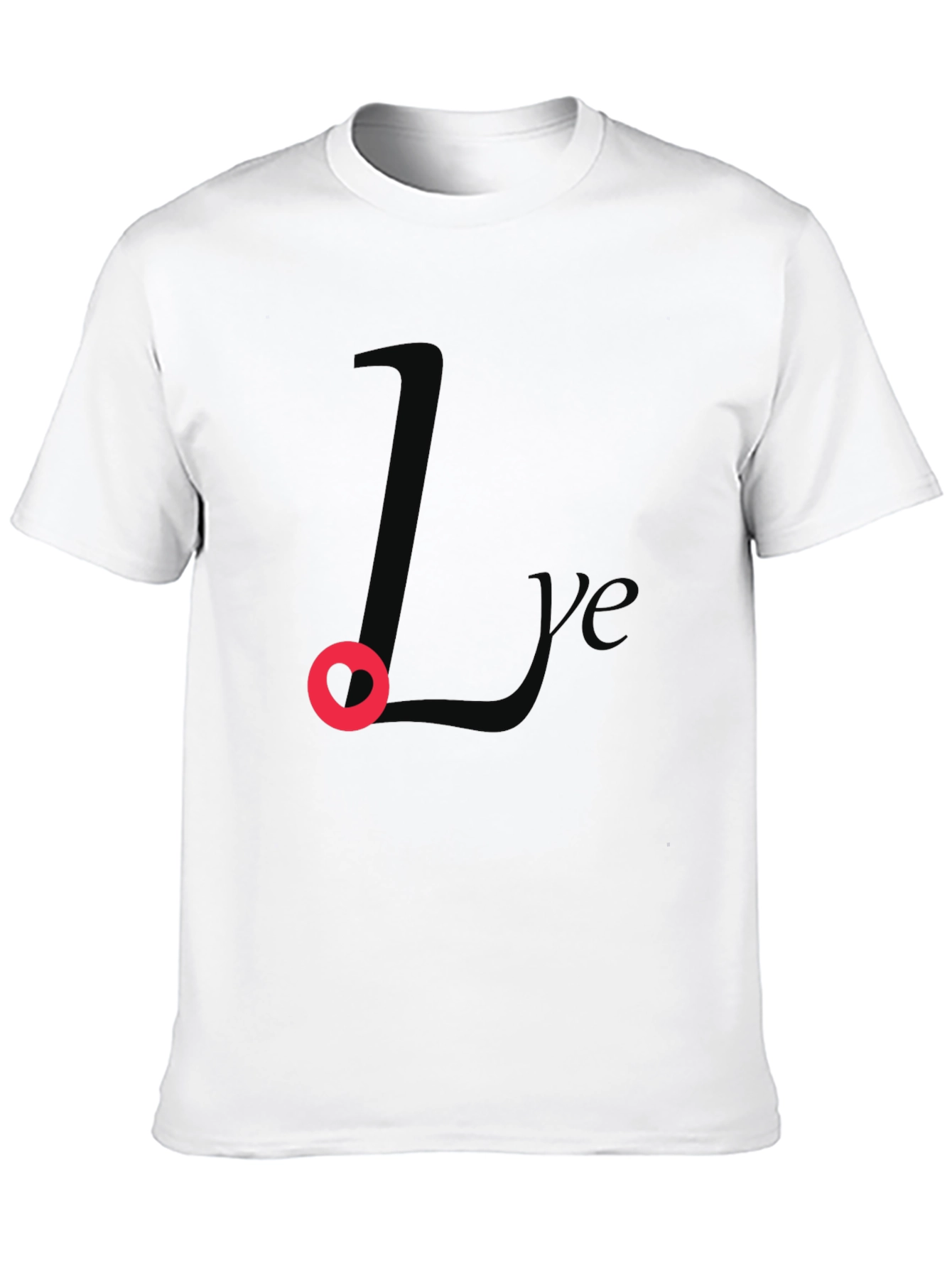 Stylish Black Love L Graphic Tee - Mens Fashion