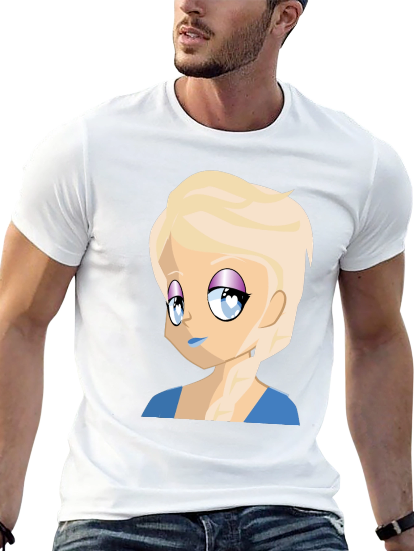 Anime Girl Graphic Tee - Black Casual T-Shirt