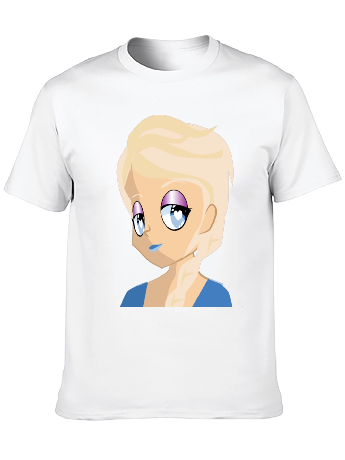 Anime Girl Graphic Tee - Black Casual T-Shirt