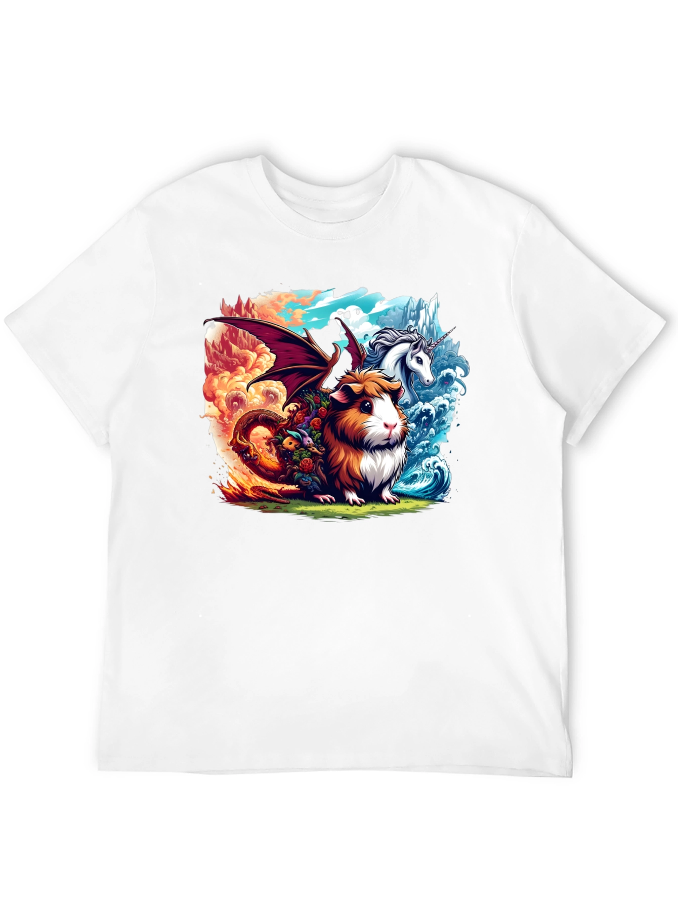 Guinea Pig Dragon Unicorn T-Shirt