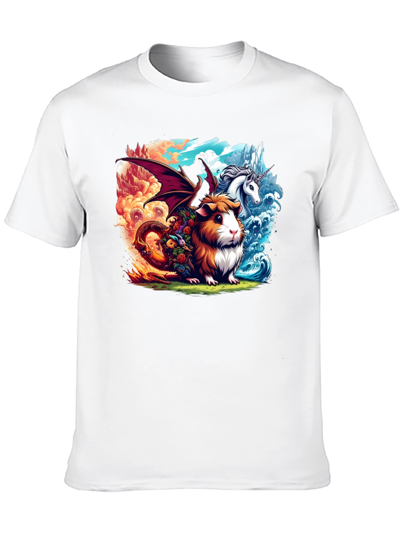Guinea Pig Dragon Unicorn T-Shirt