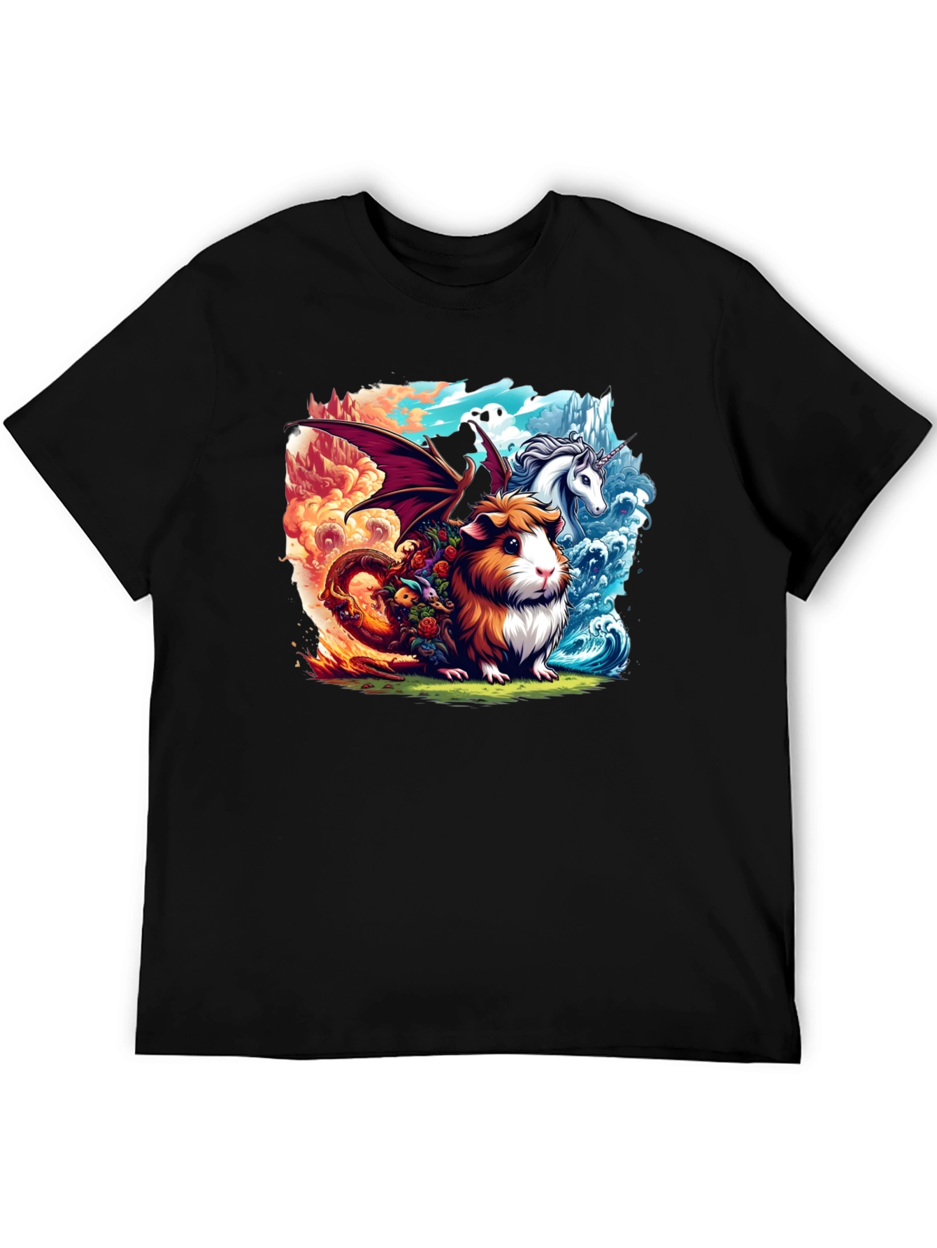 Guinea Pig Dragon Unicorn T-Shirt