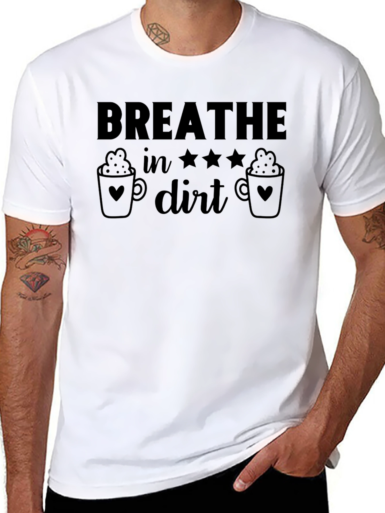 Breathe In Dirt Graphic T-Shirt - Coffee Lover Edition