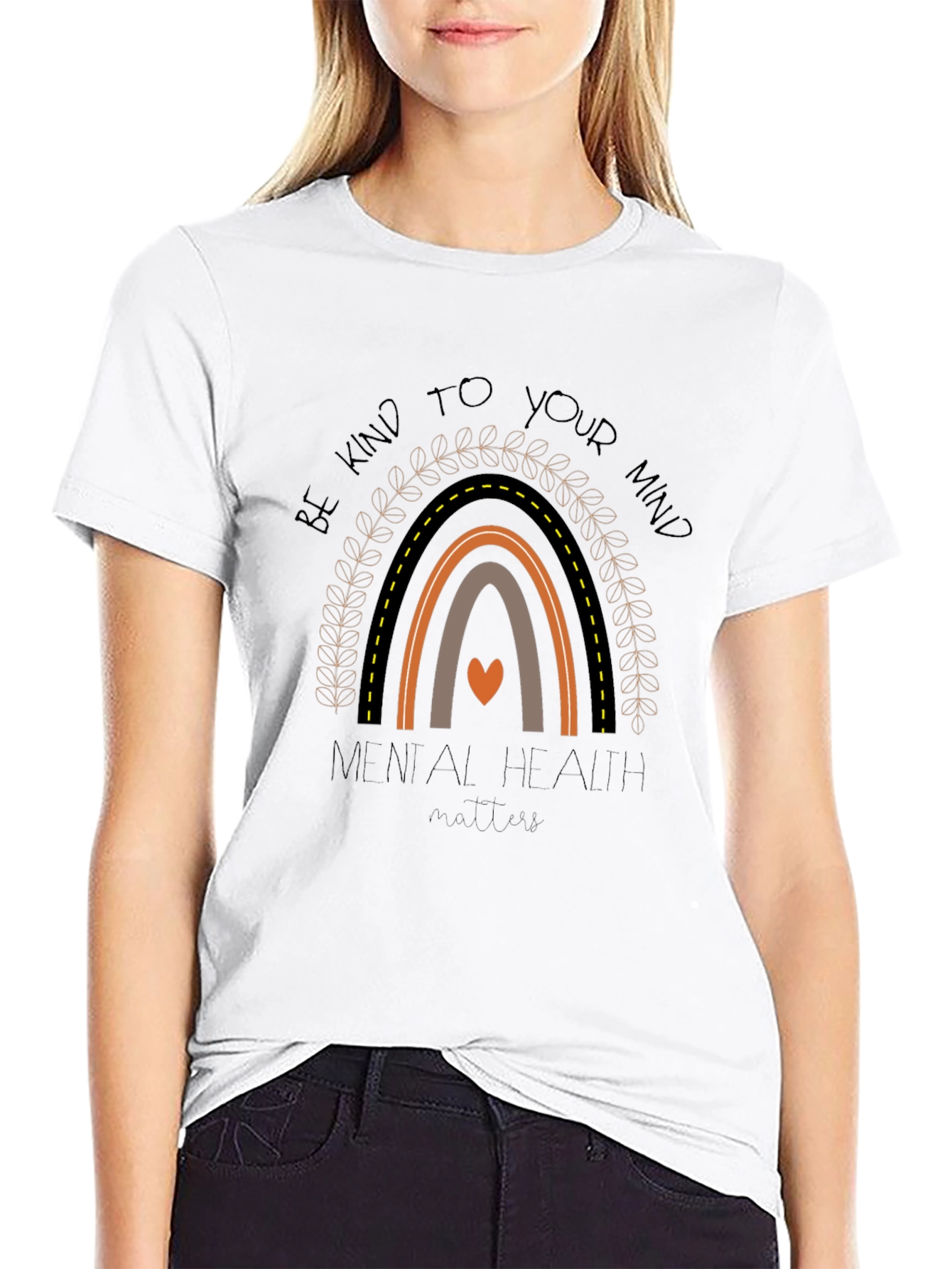 Mental Health Matters Rainbow Graphic Tee