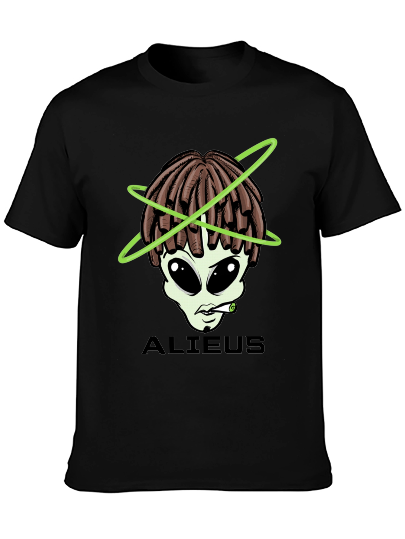 ALIUEUS Alien T-Shirt - Black Graphic Tee