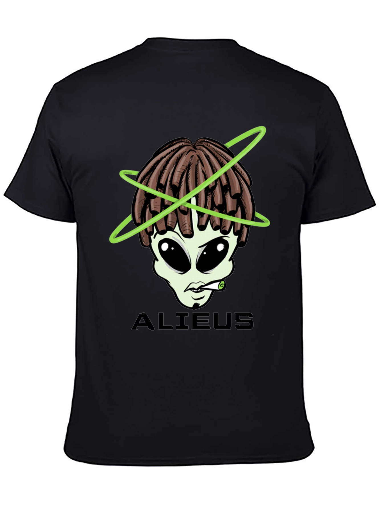 ALIUEUS Alien T-Shirt - Black Graphic Tee