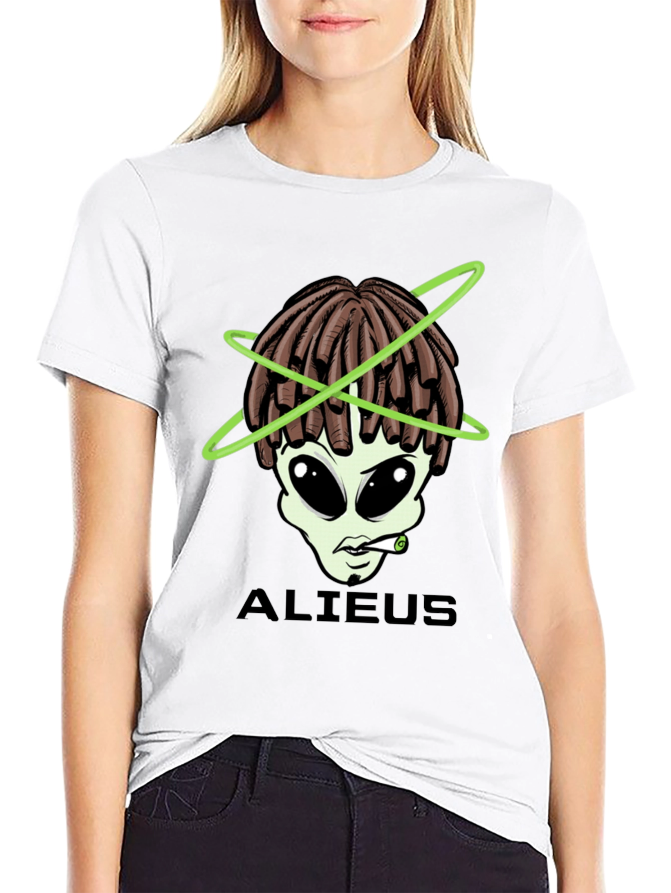 ALIUEUS Alien T-Shirt - Black Graphic Tee