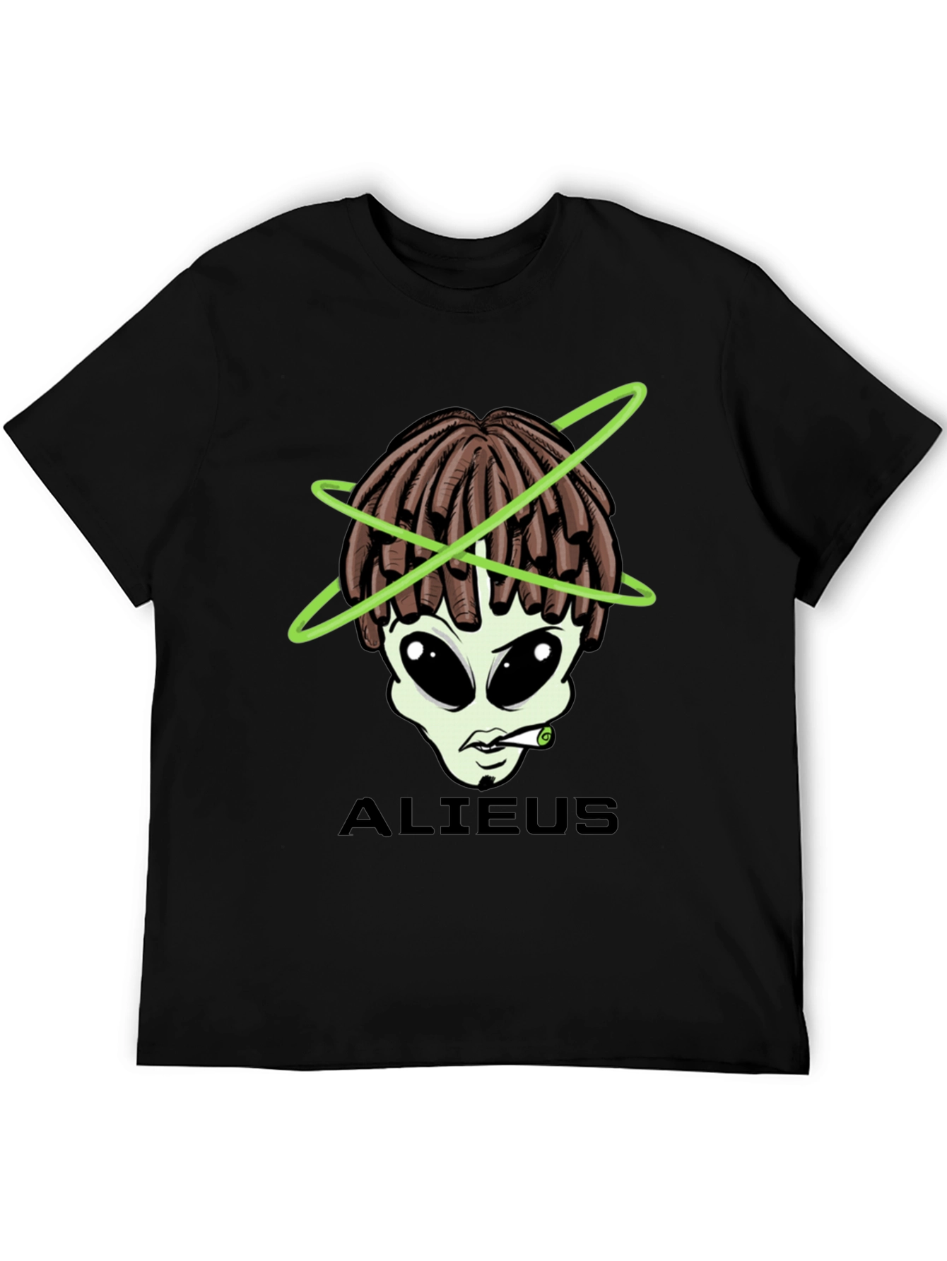 ALIUEUS Alien T-Shirt - Black Graphic Tee