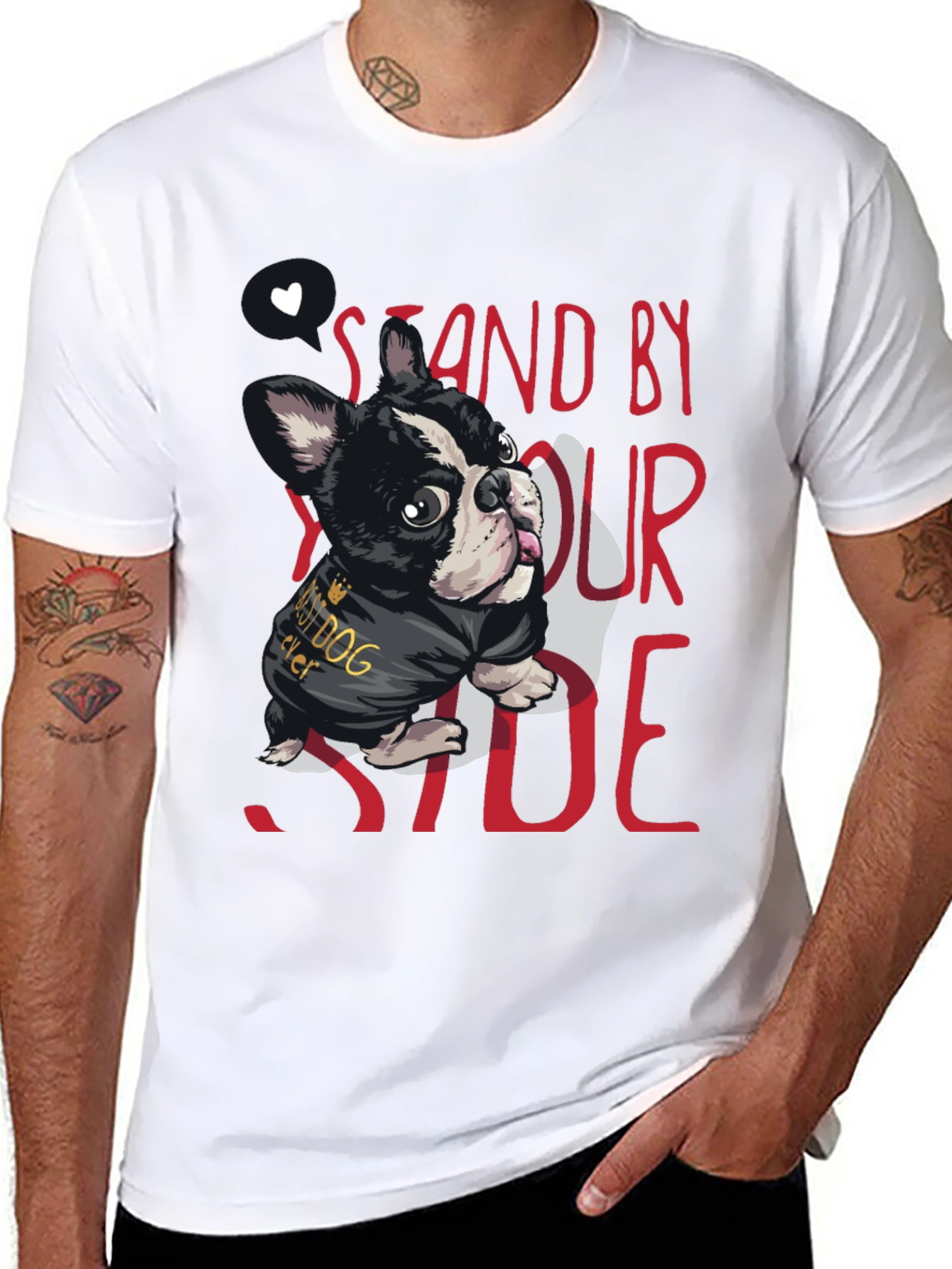 Stand By Your Side Dog T-Shirt