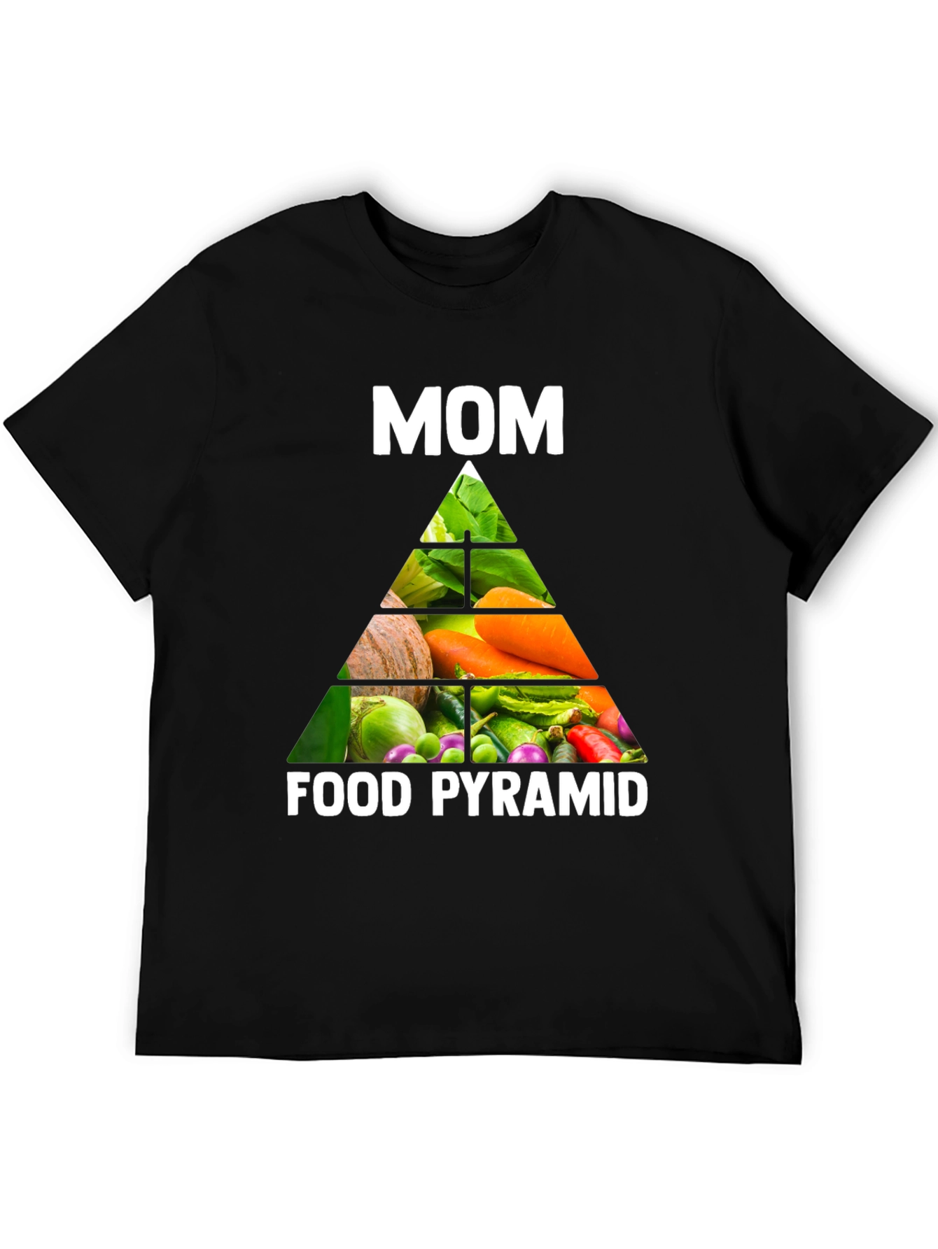 Moms Food Pyramid T-Shirt - Healthy Eating Tee