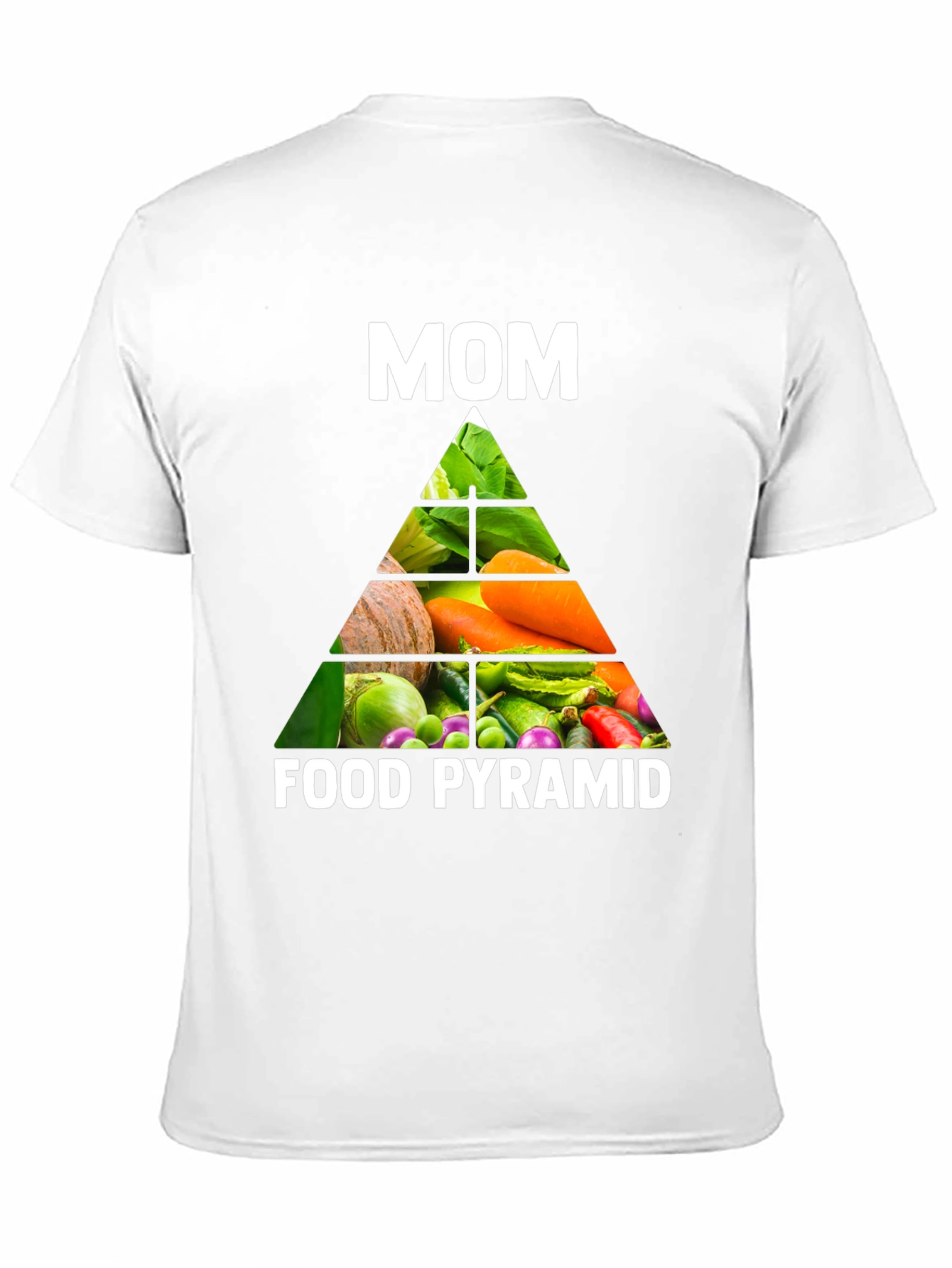 Moms Food Pyramid T-Shirt - Healthy Eating Tee