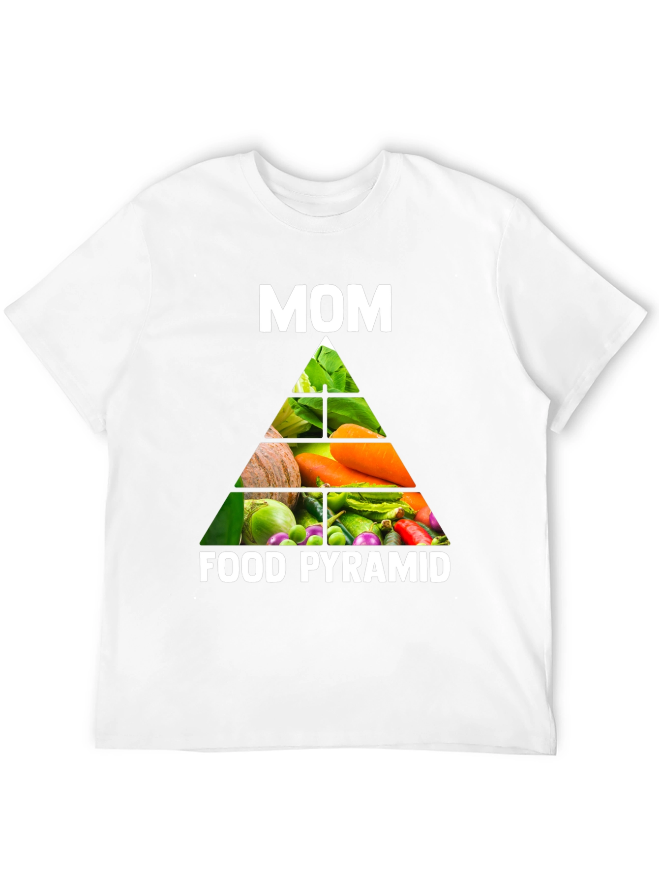 Moms Food Pyramid T-Shirt - Healthy Eating Tee