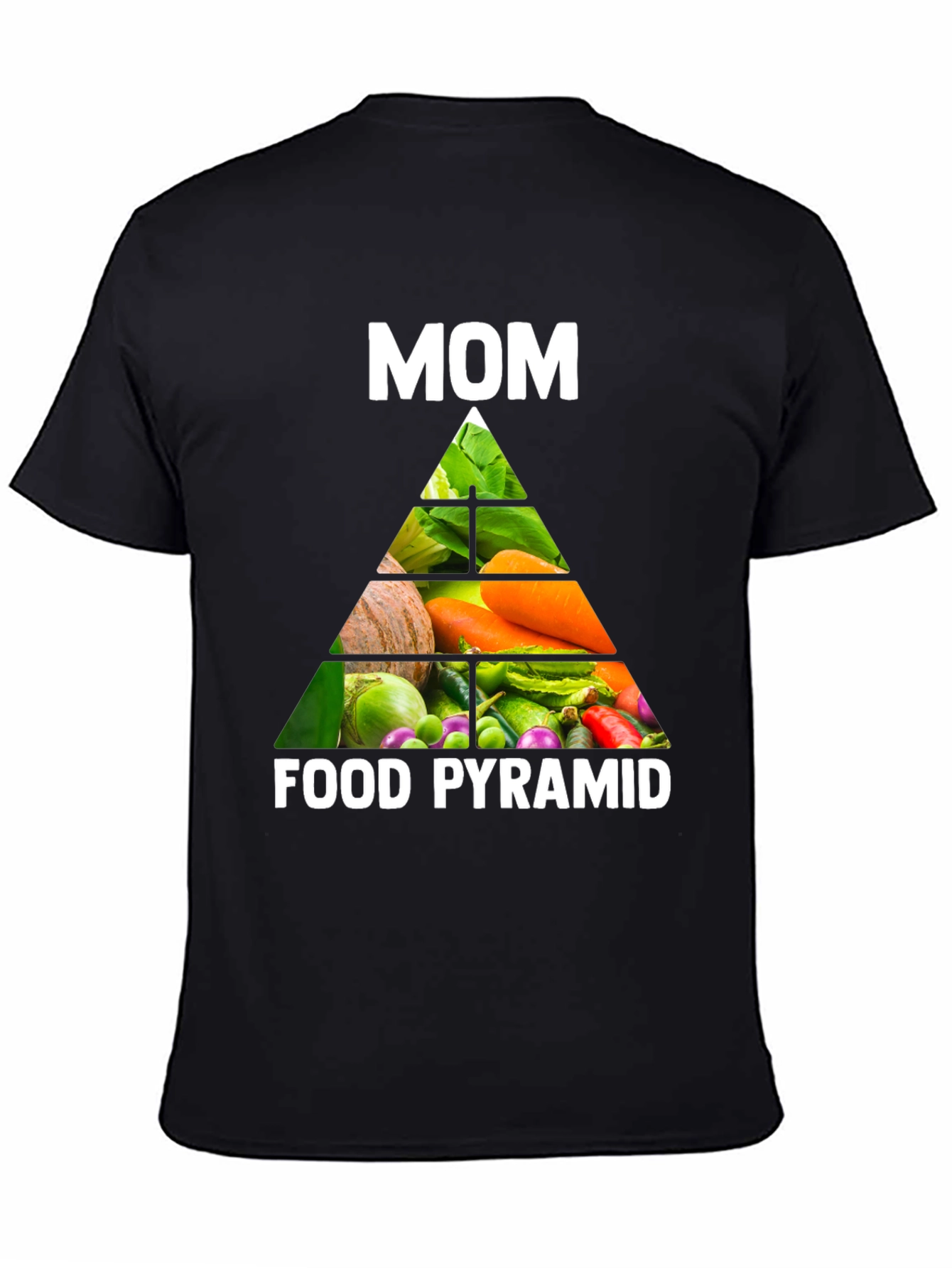 Moms Food Pyramid T-Shirt - Healthy Eating Tee